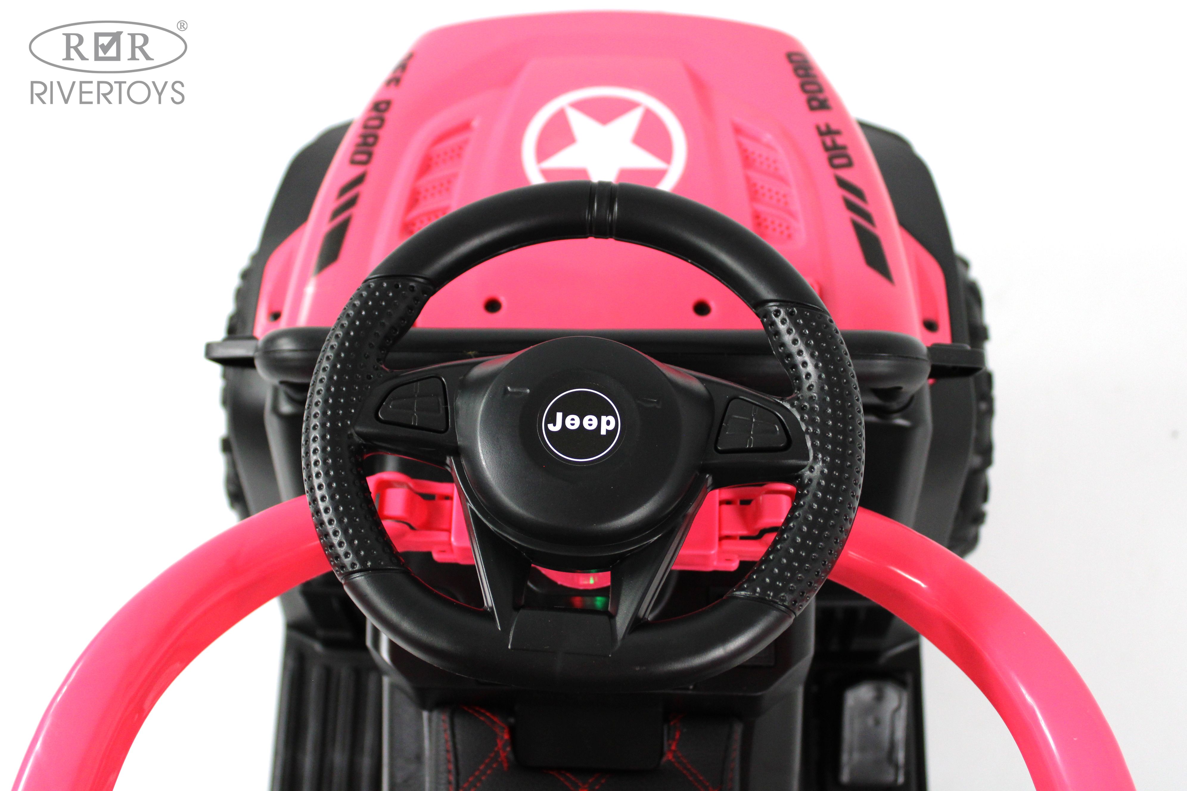 Электромобиль RIVERTOYS G003GG-PINK С пультом ДУ - фото 14