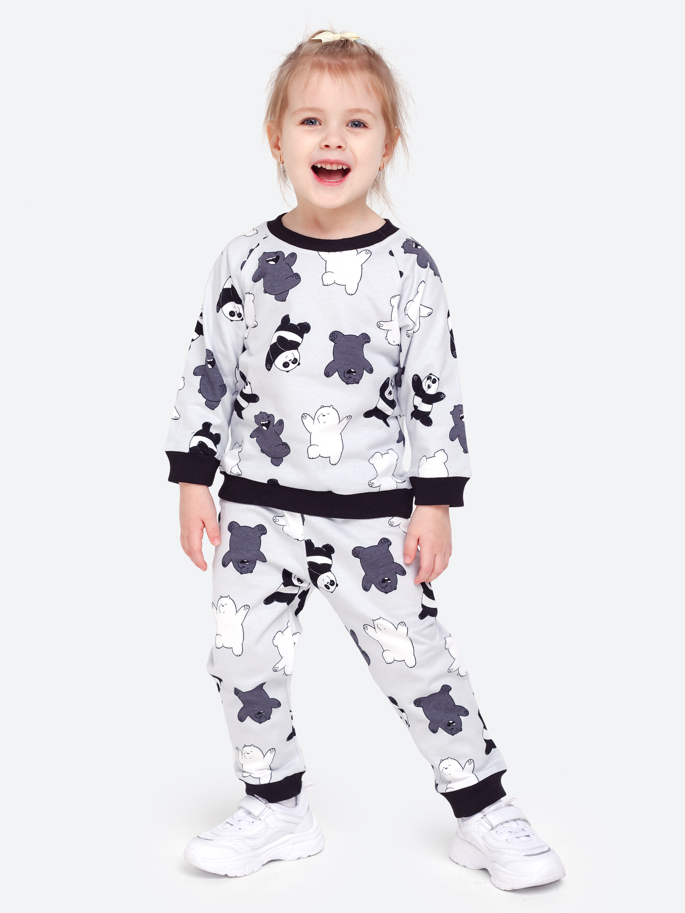 Изображение товара Комплект VEDDI для мальчика свитшот и брюки 74 яркий принт