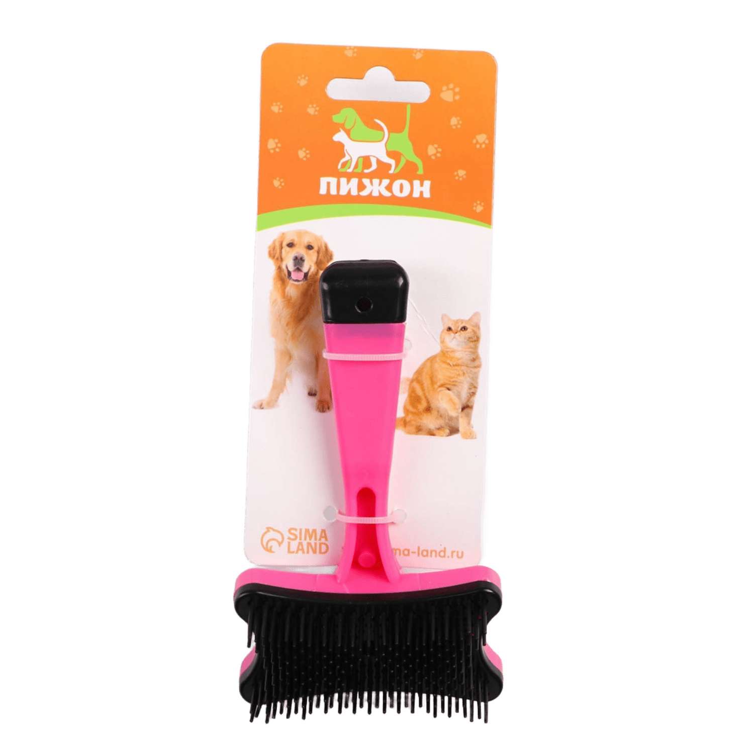 Пуходерка пластиковая Пижон Косточка с самоочисткой в ассортименте - фото 14