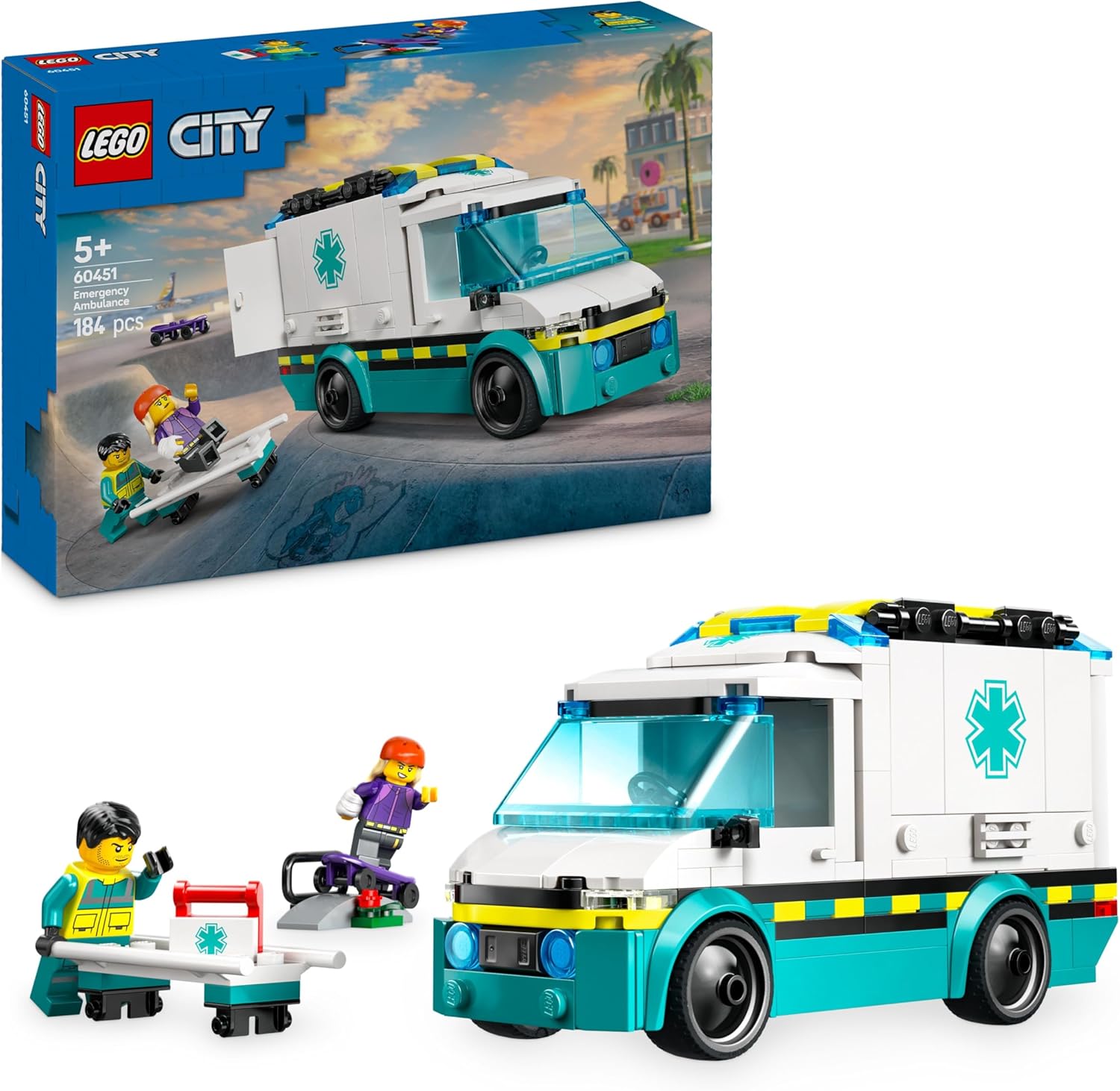 Конструктор LEGO City Машина скорой помощи блочный - фото 1
