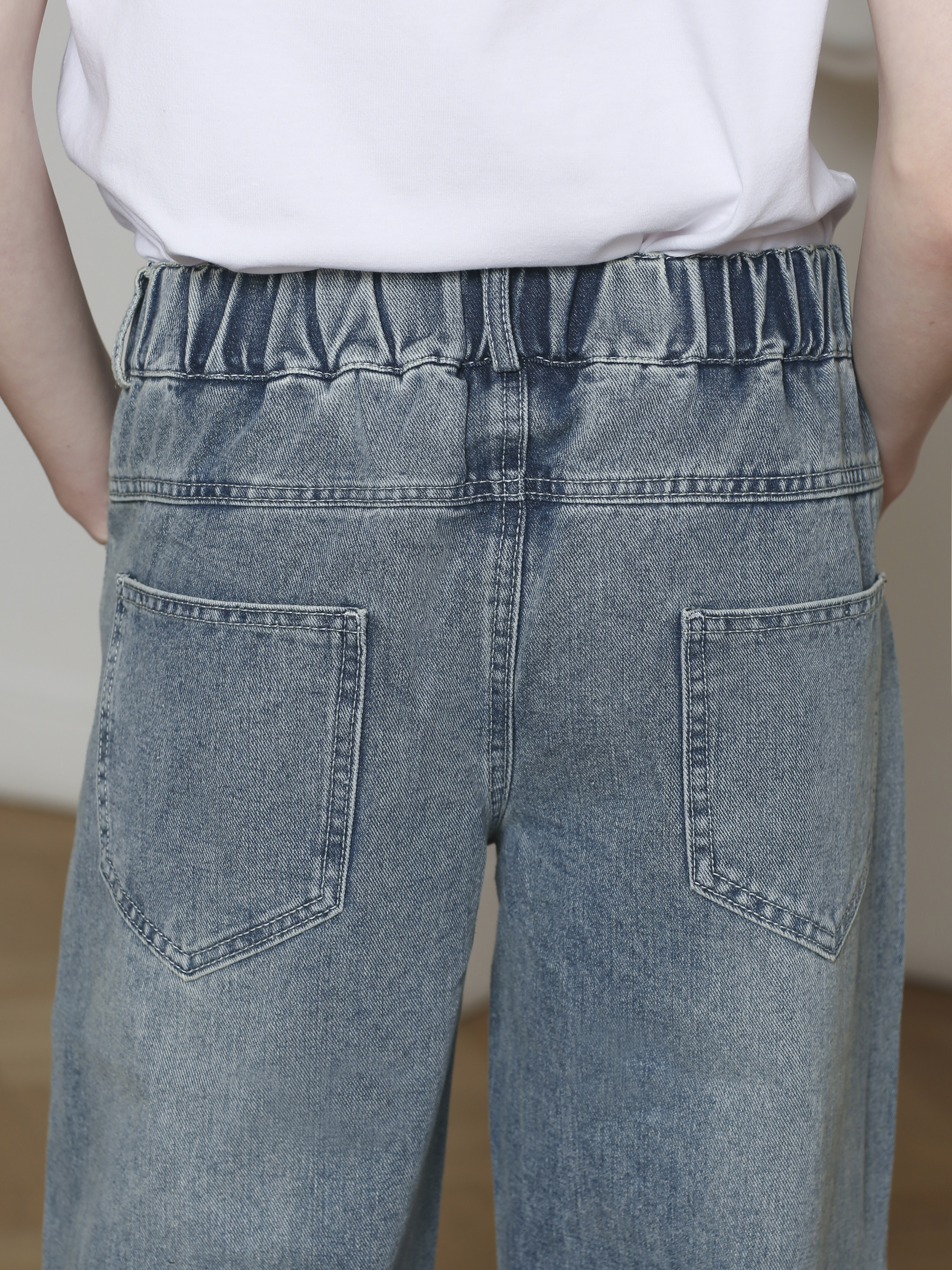 Джинсы-багги СИНИЙ МИР R171-IL - фото 11