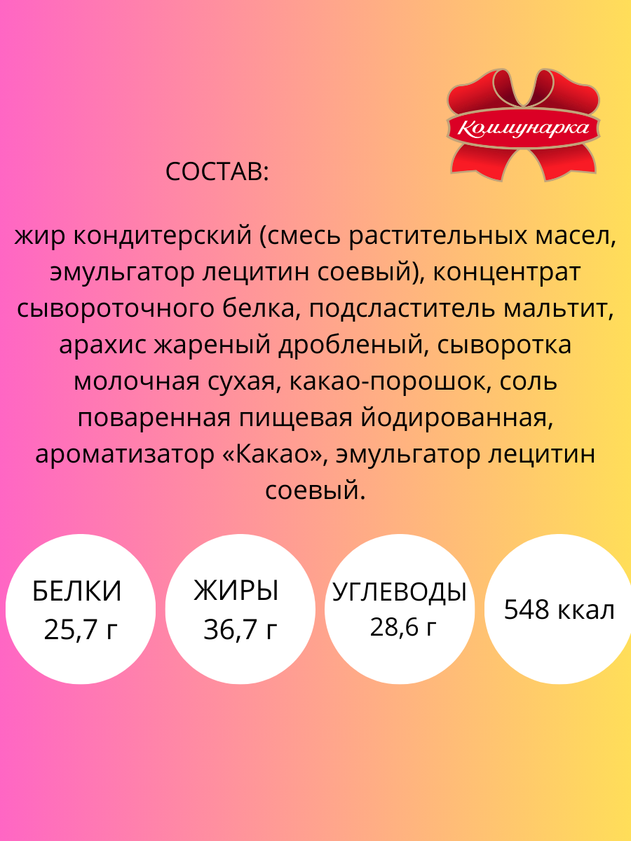 Конфеты Коммунарка протеин 22% 1 кг - фото 2