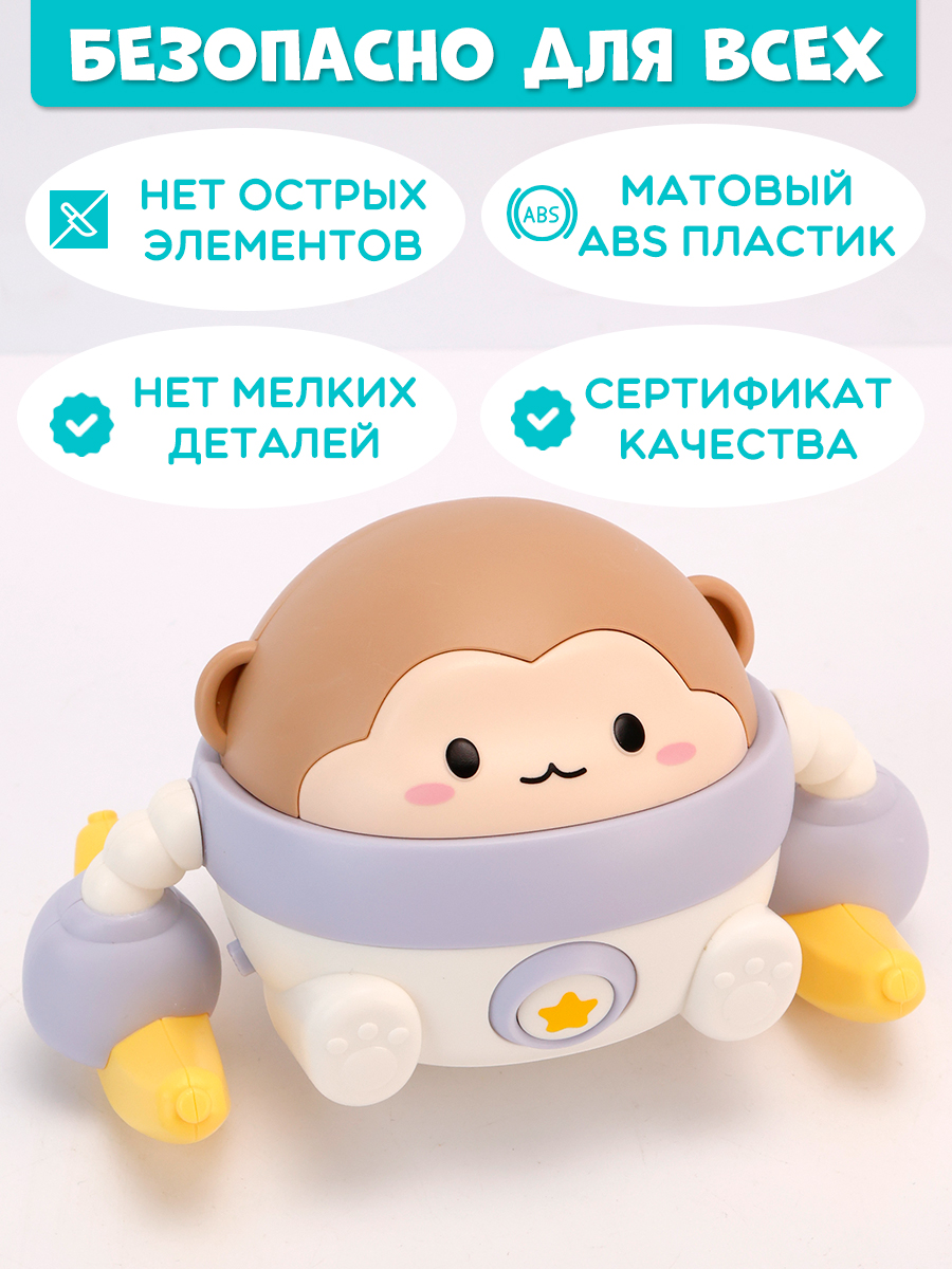 Игрушка TIPTOPOLIS Обезьянка голубая - фото 4