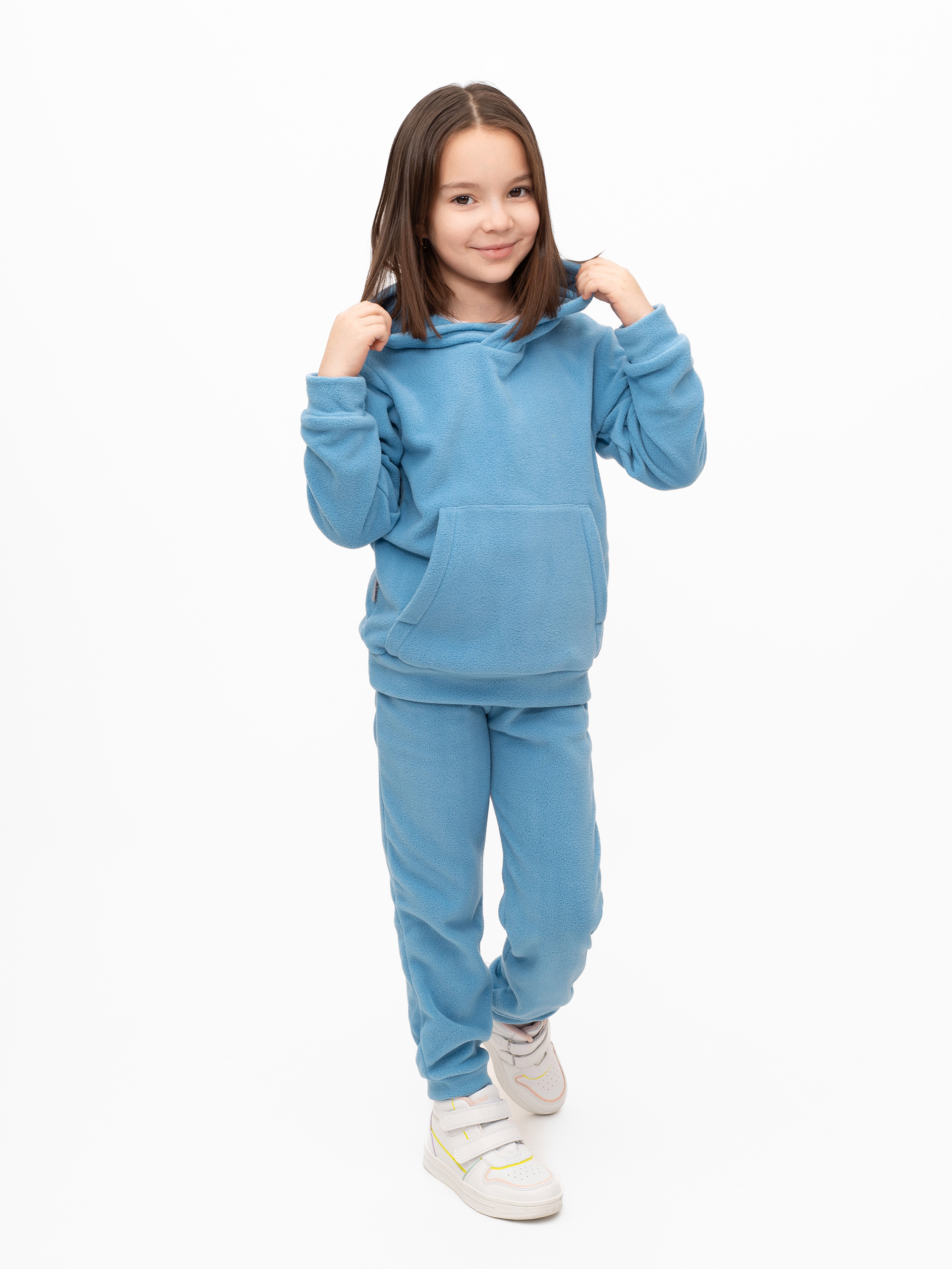 Худи и брюки Утенок 7043г(ш) голубой - фото 18