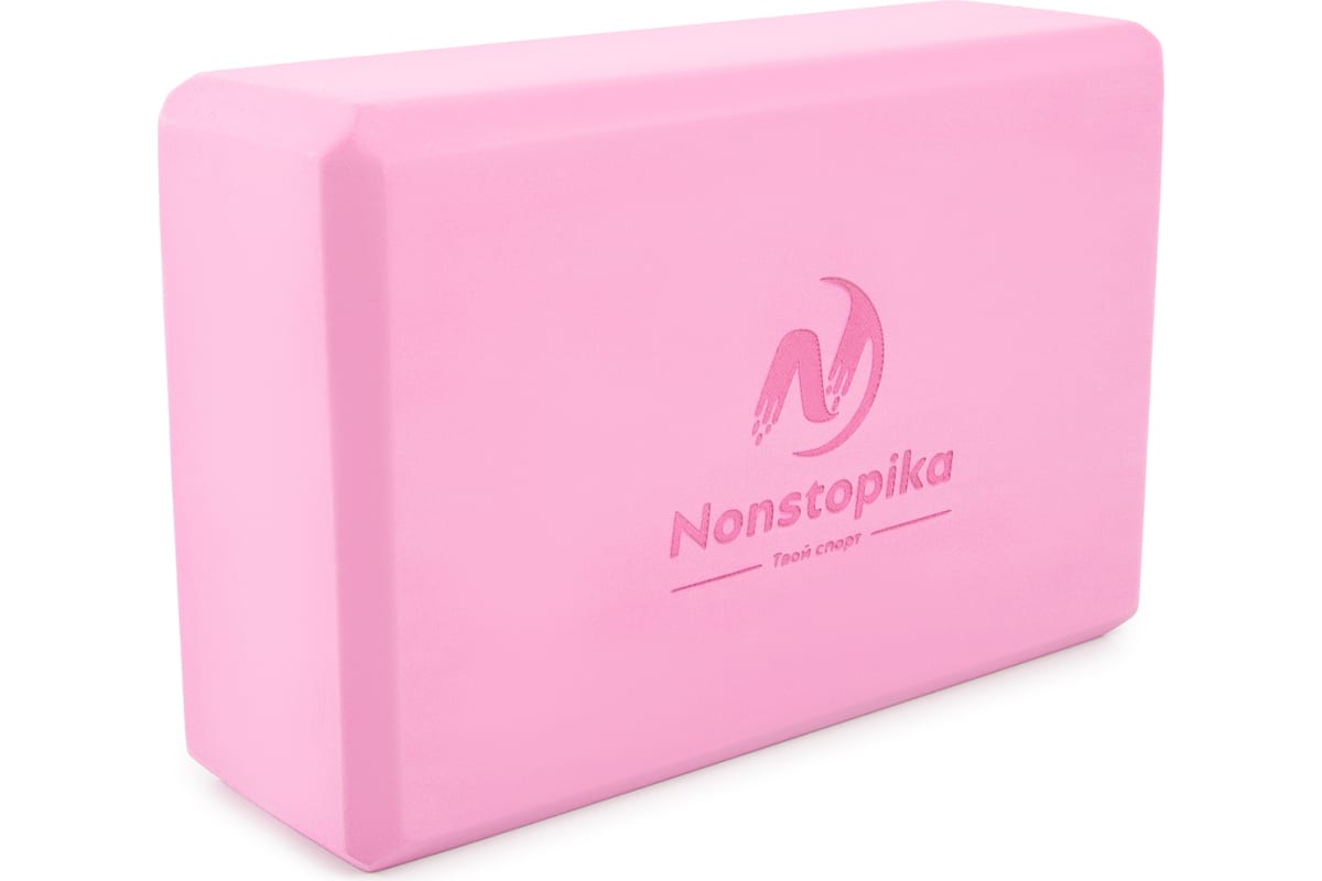 Набор блоков для йоги 2 шт ZDK Nonstopika розовый - фото 3