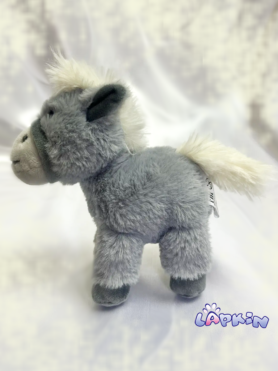 Мягкая игрушка Lapkin Лошадка 18 см серый - фото 4