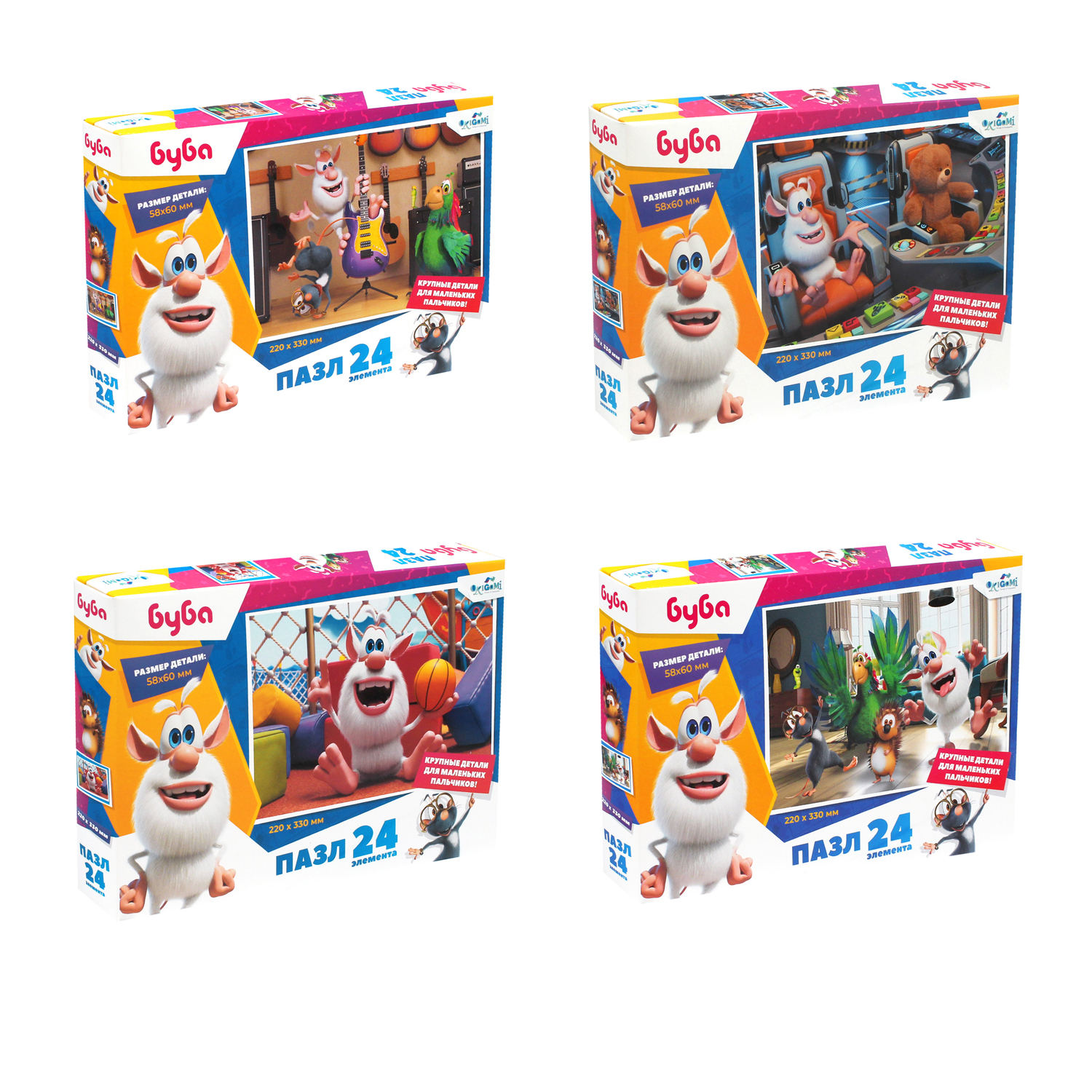 Пазл ORIGAMI Буба классический в ассортименте - фото 1