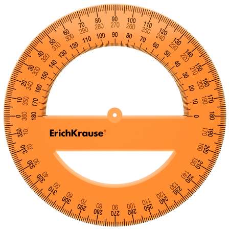 Транспортир ErichKrause пластик