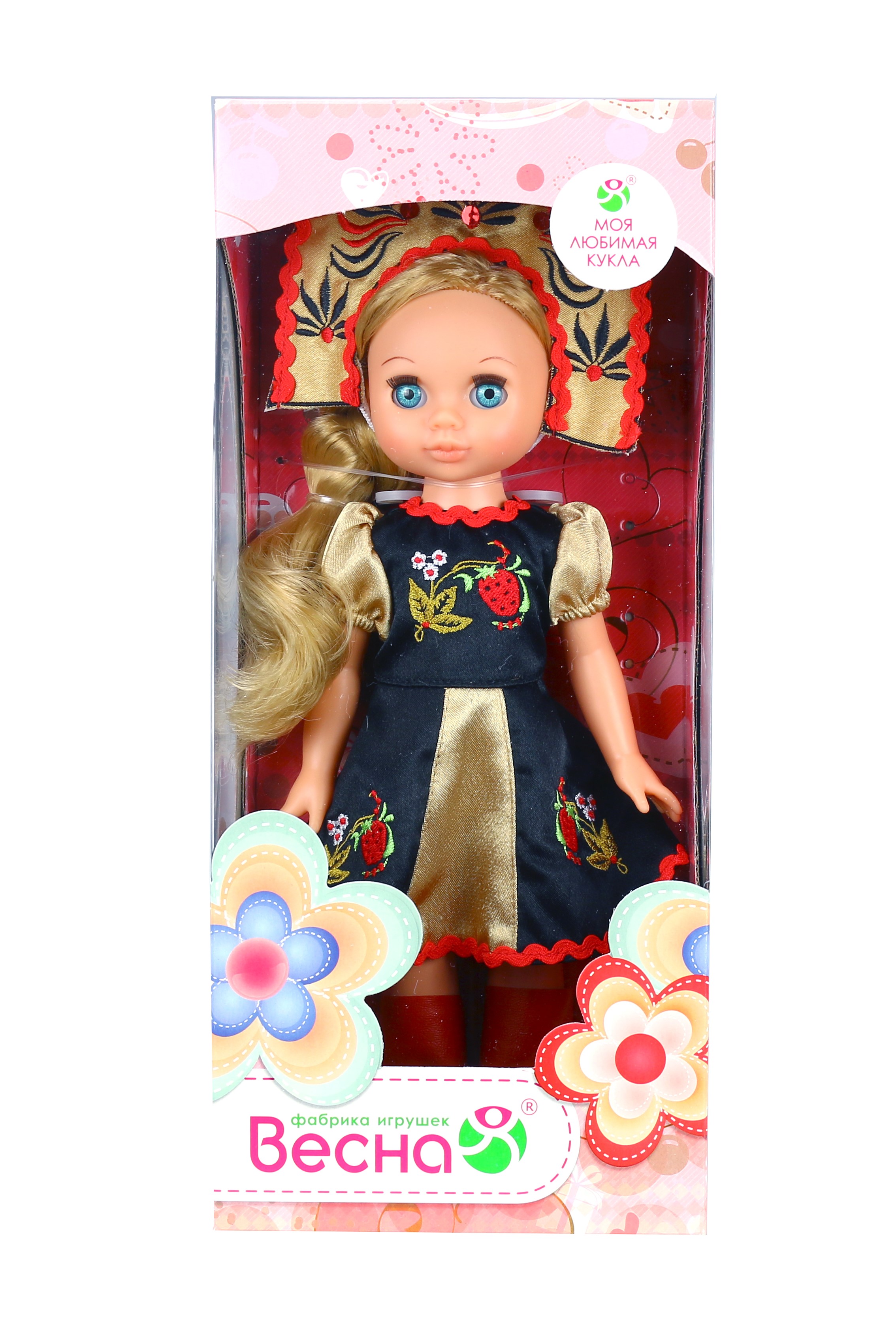Кукла классическая Весна Эля Хохломская красавица высота 30 см В2637 - фото 2