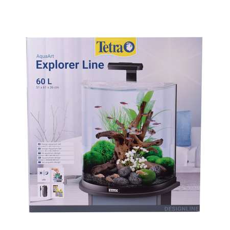 Комплекс аквариумный Tetra AquaArt Explorer Line Полумесяц Led 60л
