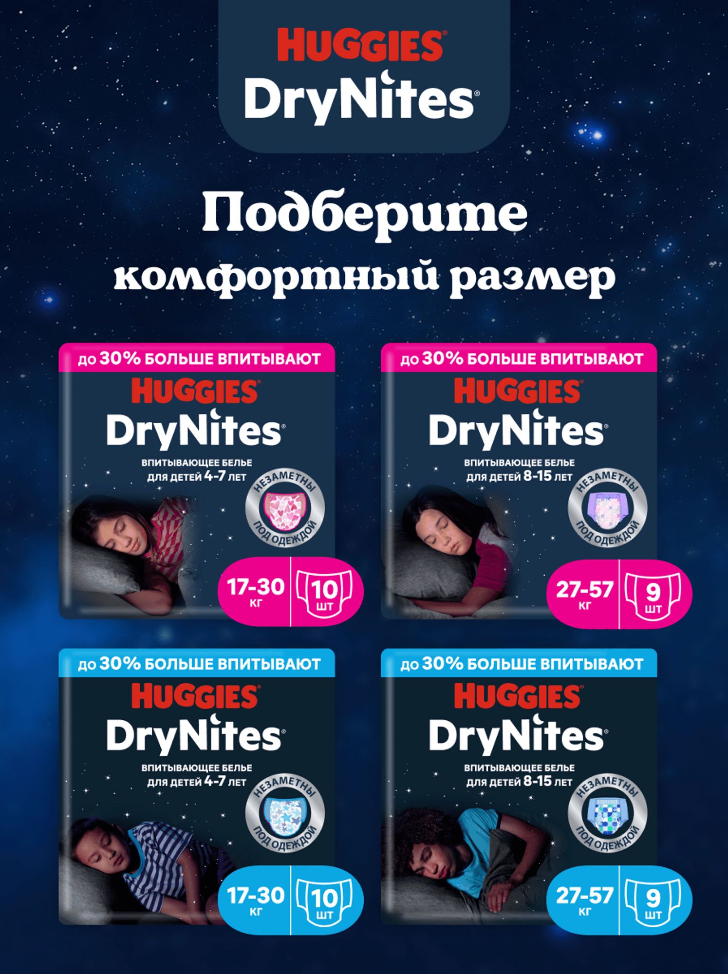Трусики Huggies DryNites для девочек XXXL (17-30 кг) 10 шт. - фото 12