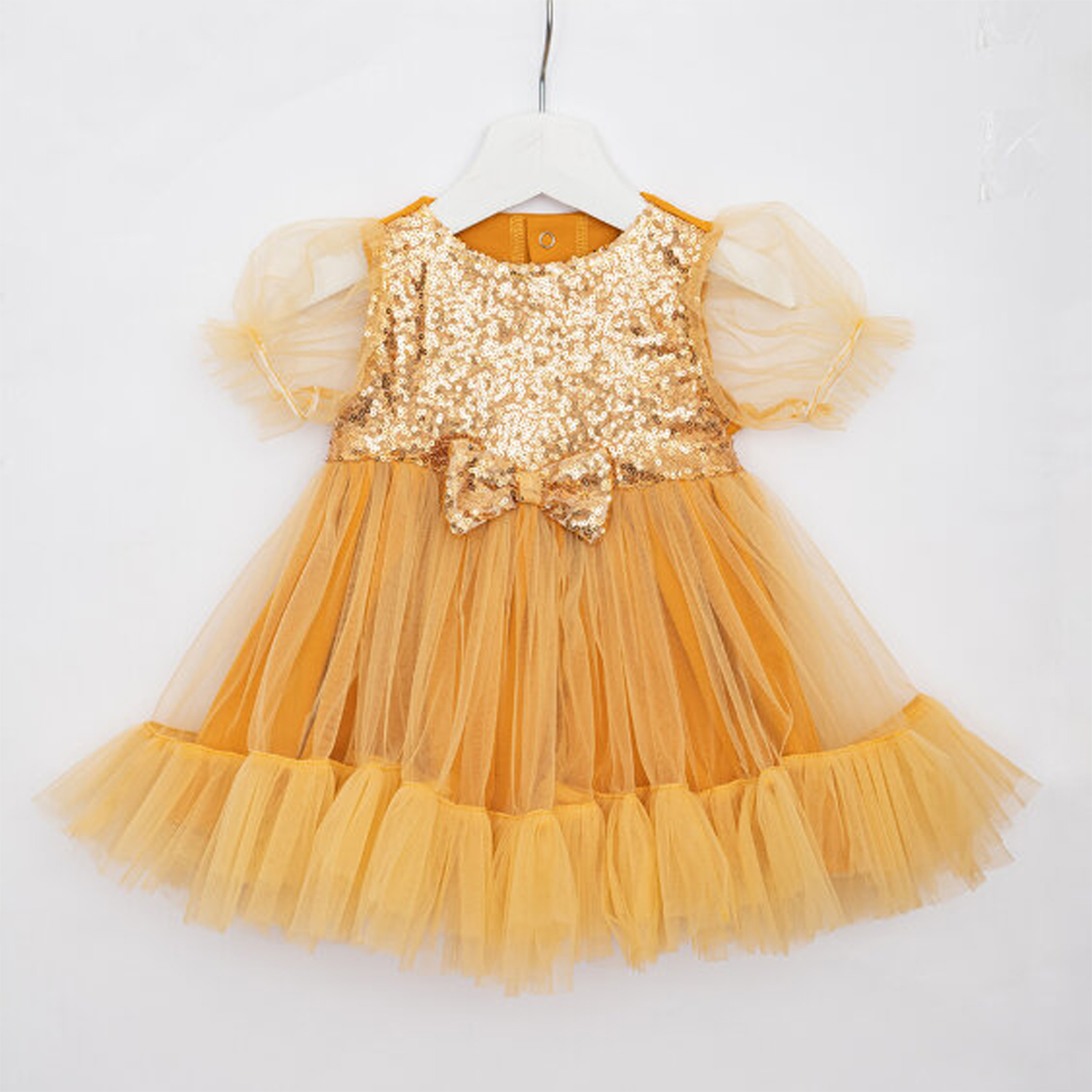Платье Trendyco kids ТК606/горчица - фото 4