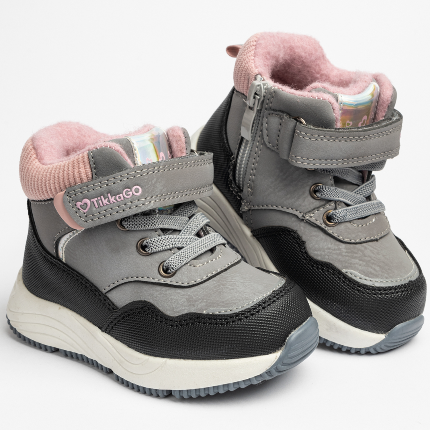 Ботинки TikkaGo 5A04_77252-1_grey-pink - фото 1
