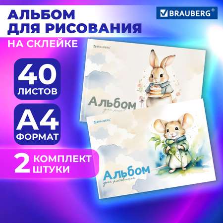 Альбом Brauberg А4 40 лист. 2 шт.