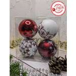 Набор шаров Kaemingk красный белый