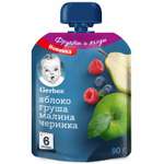 Пюре Gerber яблоко-груша-малина-черника 90г с 6месяцев
