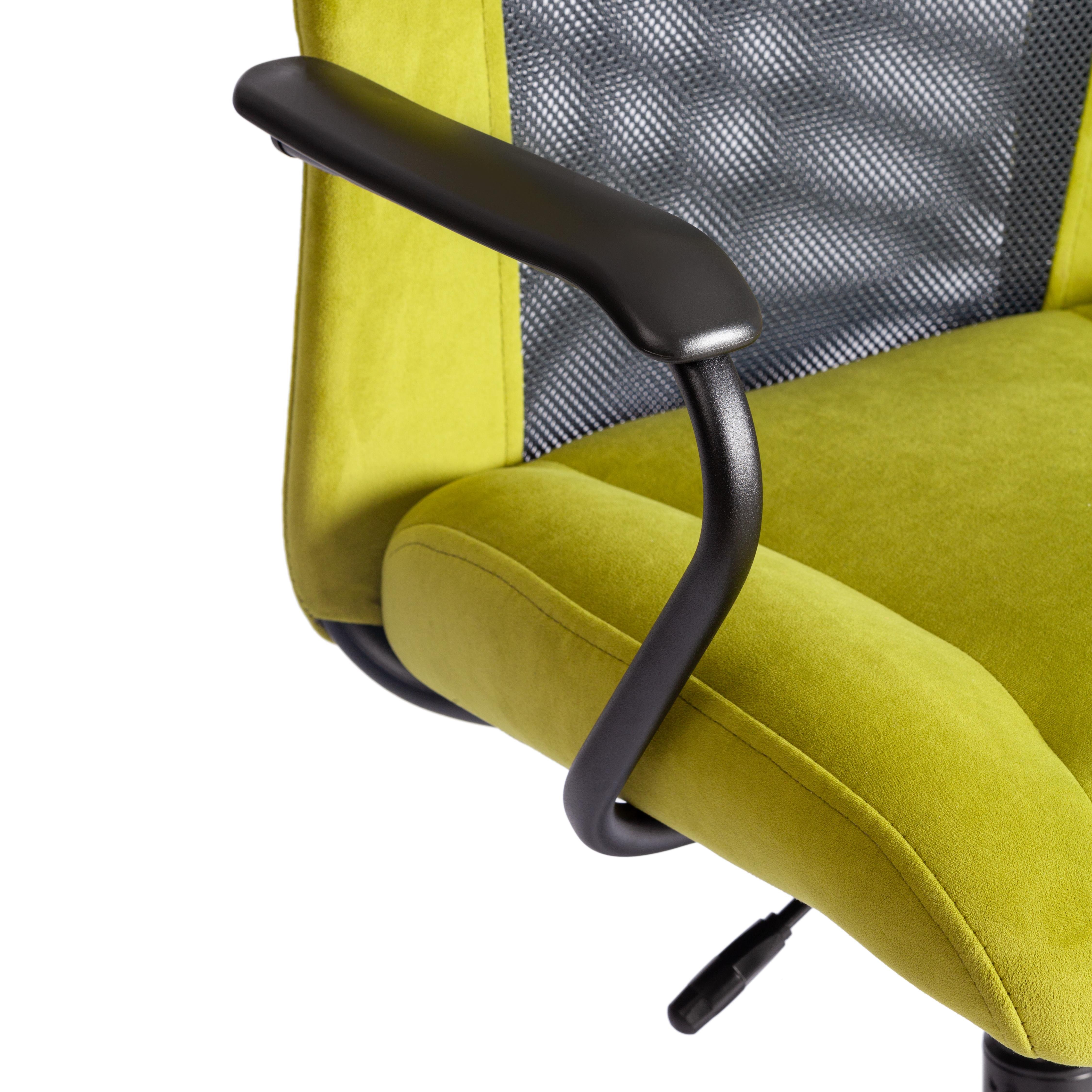 Компьютерное кресло TETCHAIR Стафф флок ткань олива серый - фото 10