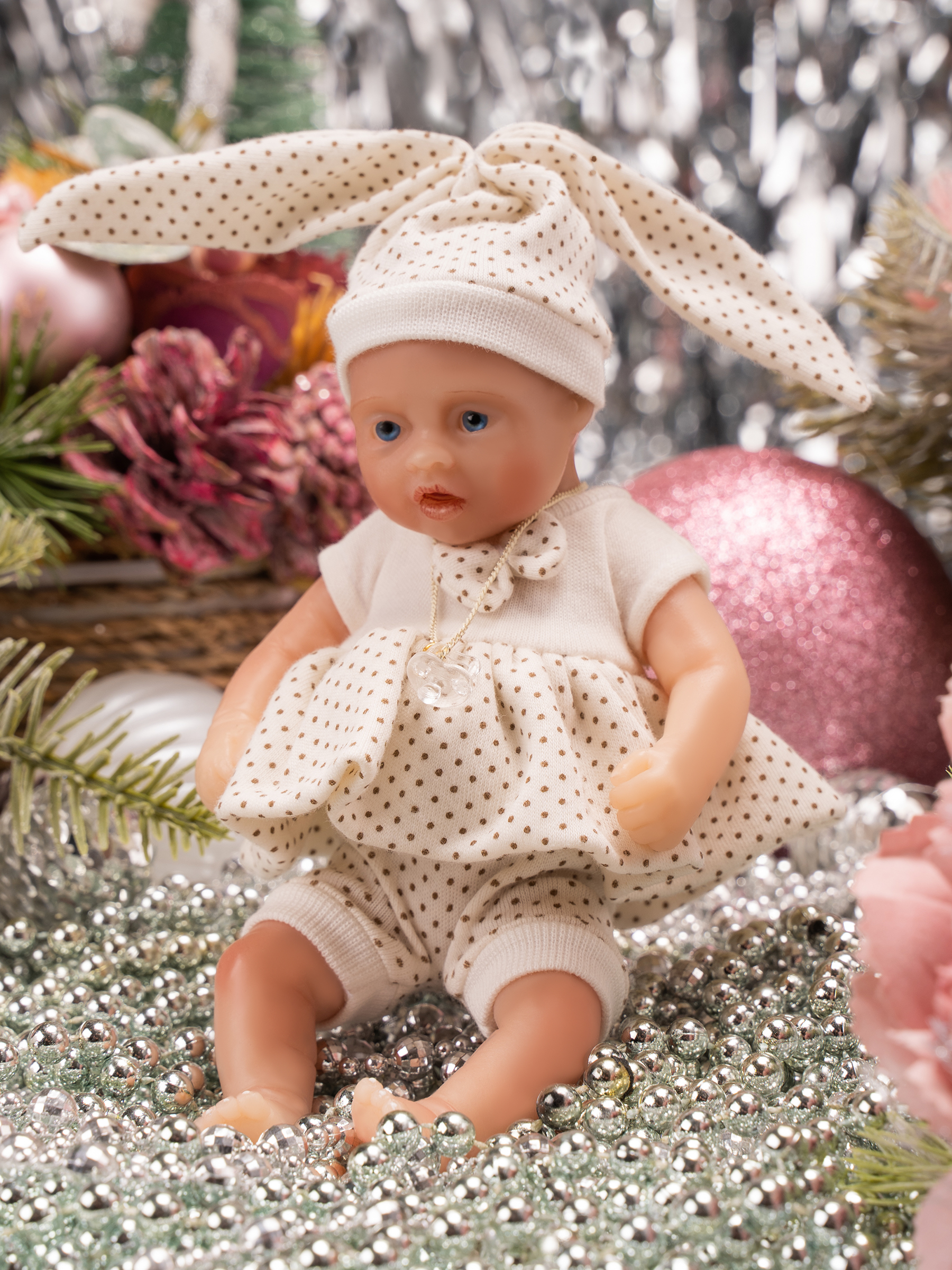 Кукла мини Magic Manufactory Magic baby Пупс реборн девочка высота 19 см 4631162180901 - фото 15