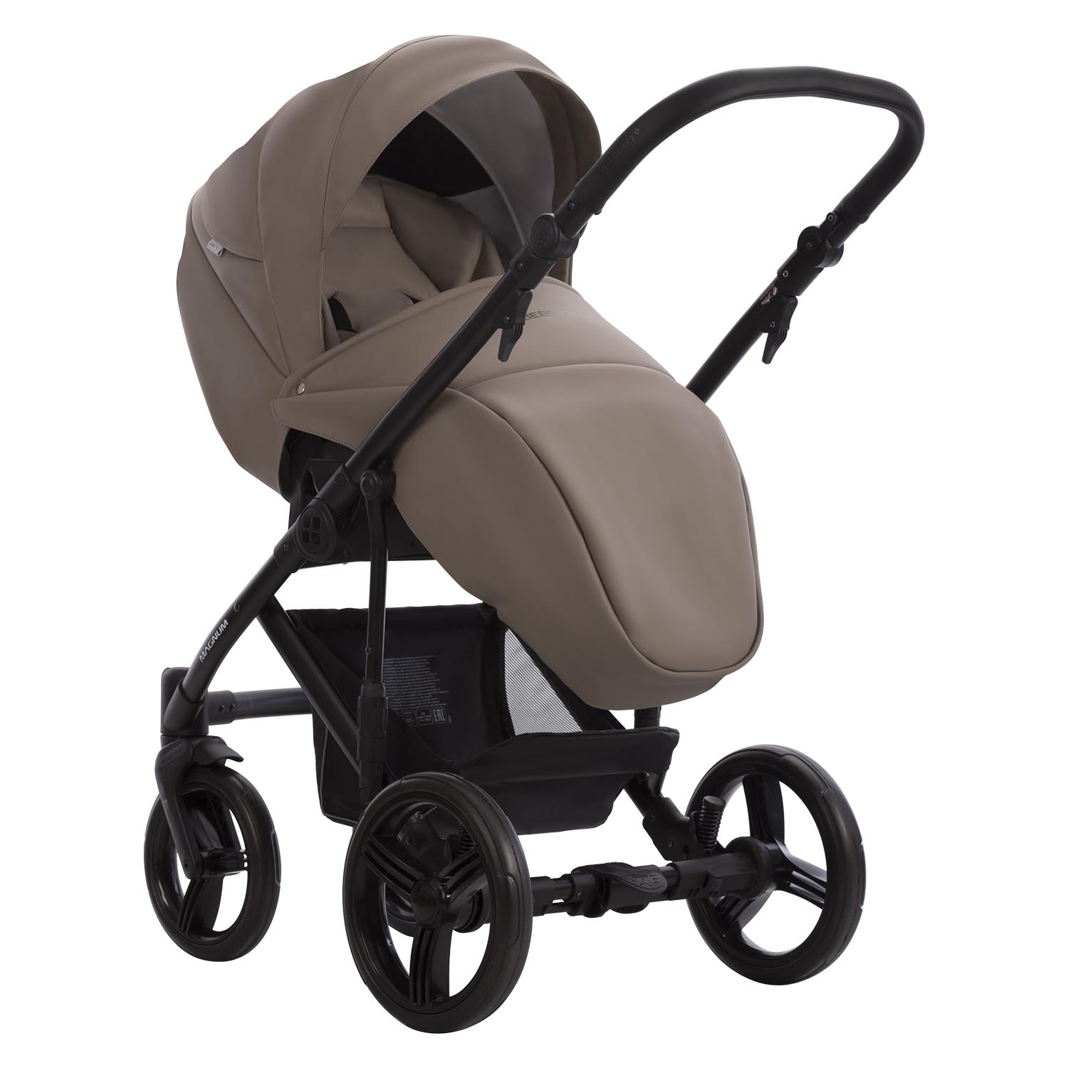 Коляска 2в1 Bebetto Magnum Light Pro коричневый - фото 6