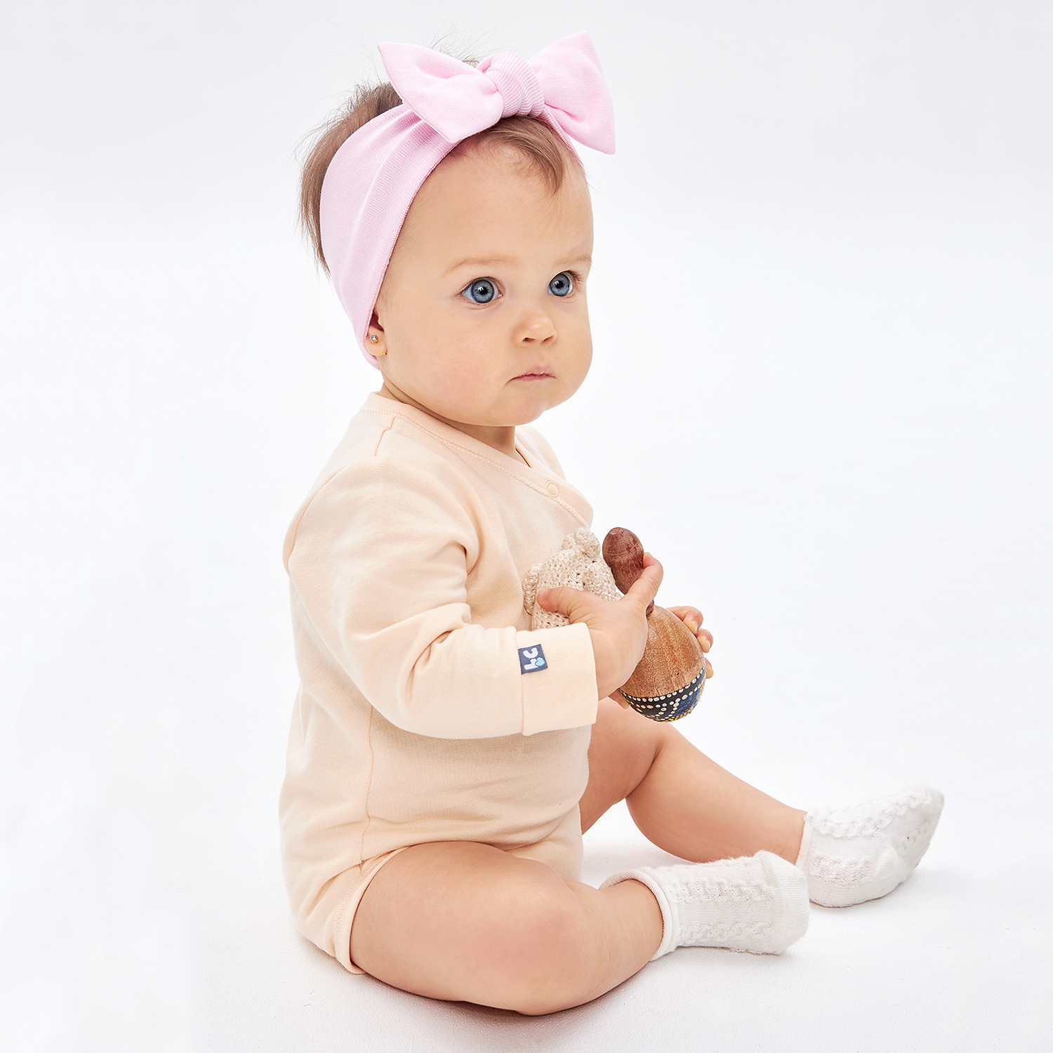 Повязка 2 шт Lucky Child 139-93/розовый/экрю/0-2 - фото 5