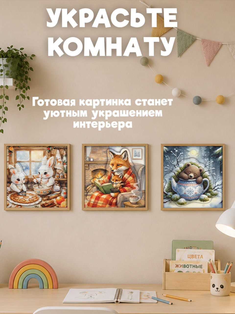 Мозаика по номерам Дрофа-Медиа Зима в лесу - фото 5