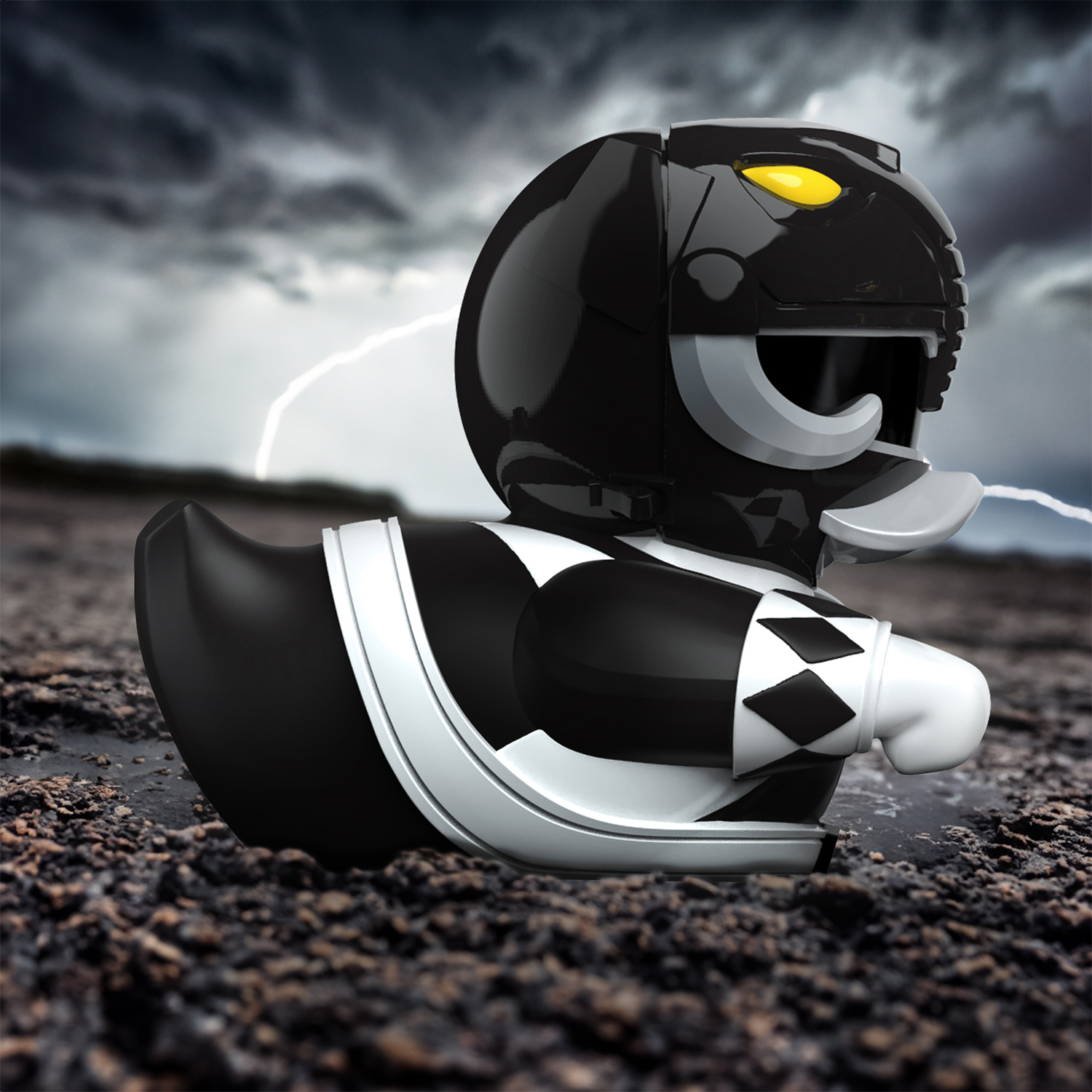 Фигурка Power Rangers Утка Tubbz Черный рейнджер - фото 10