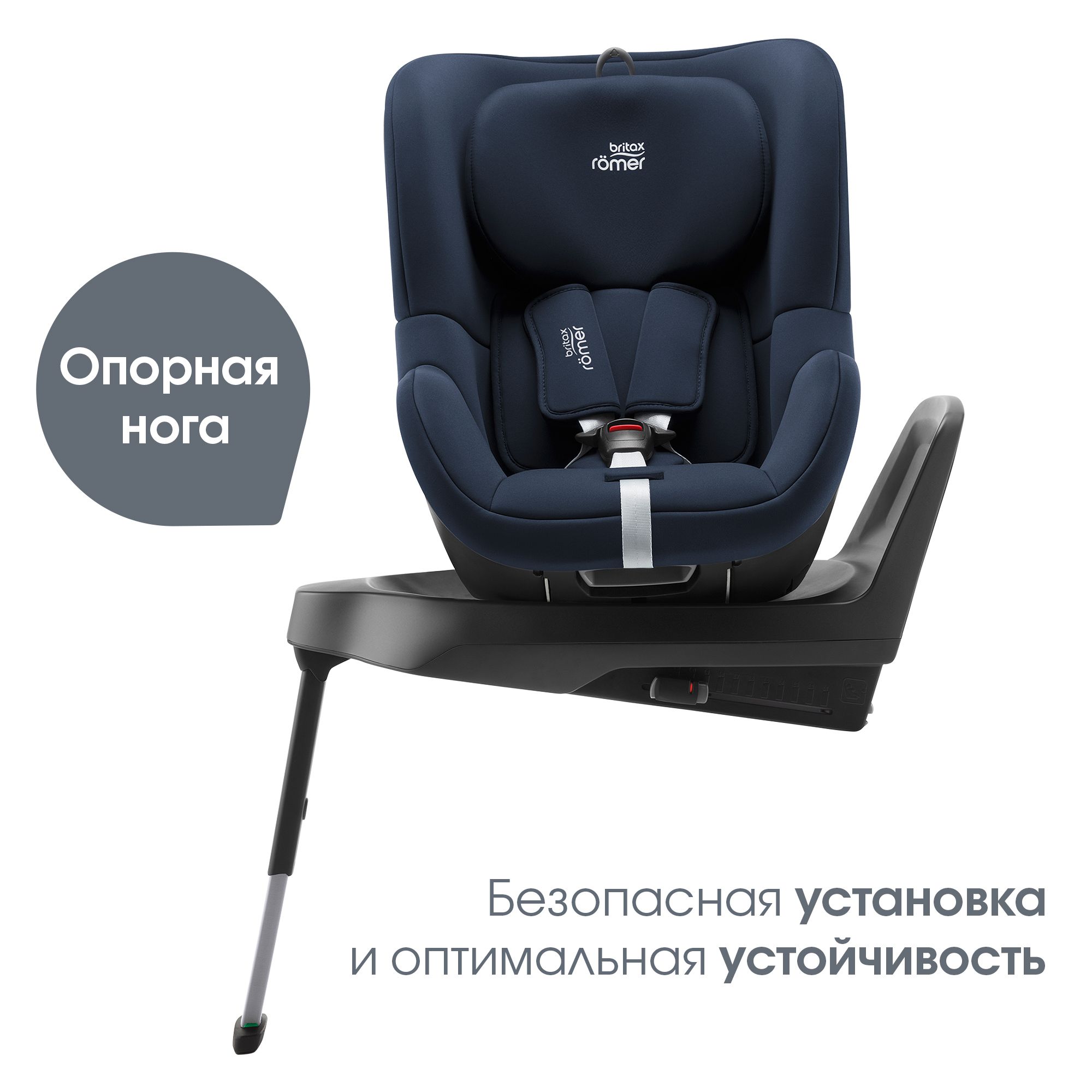 Автокресло Britax Roemer Dualfix Plus Night Blue Isofix 0+/1 (0-18 кг) - фото 10