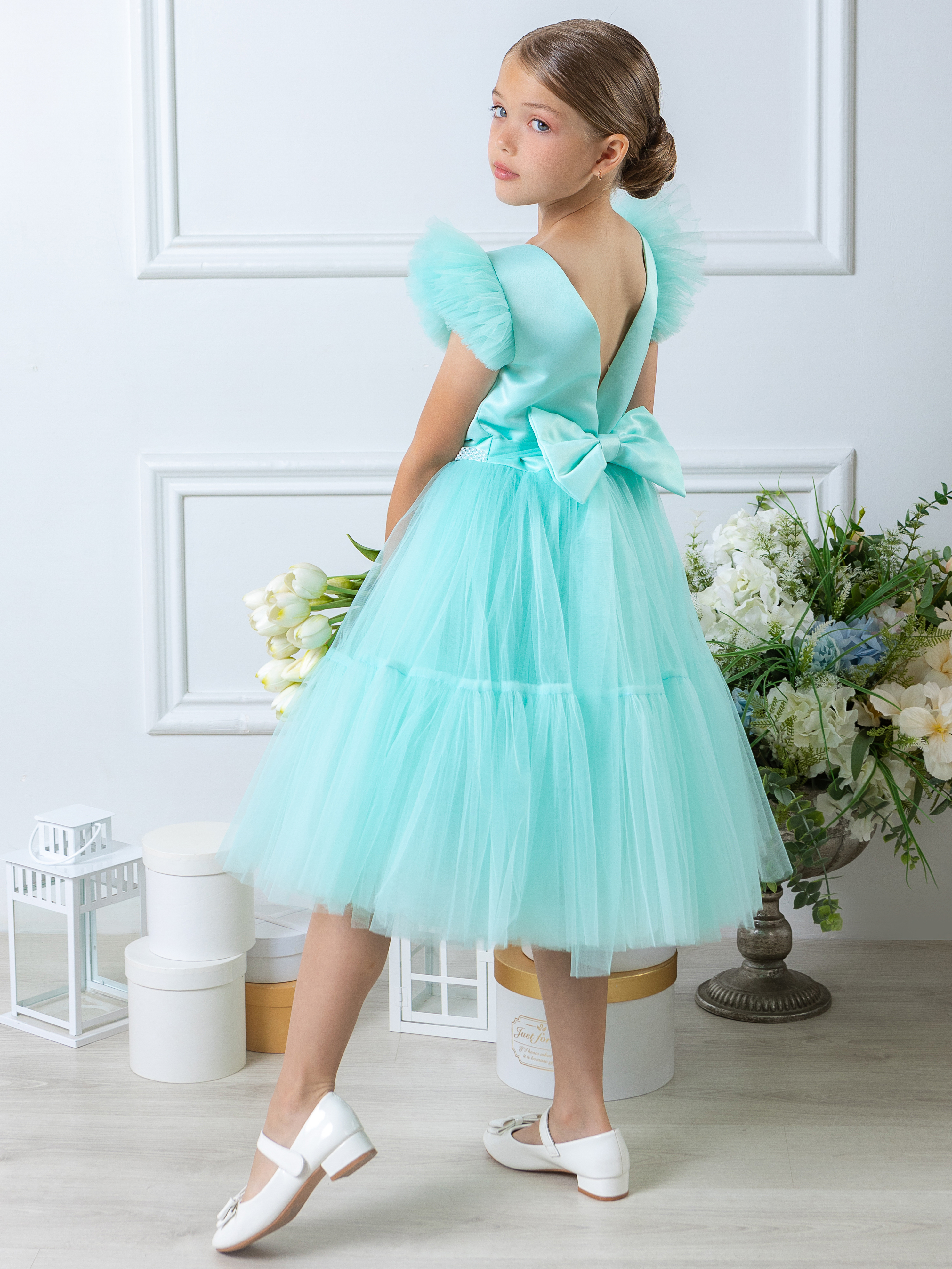 Платье LELUkids 0118.33.42/мята - фото 2