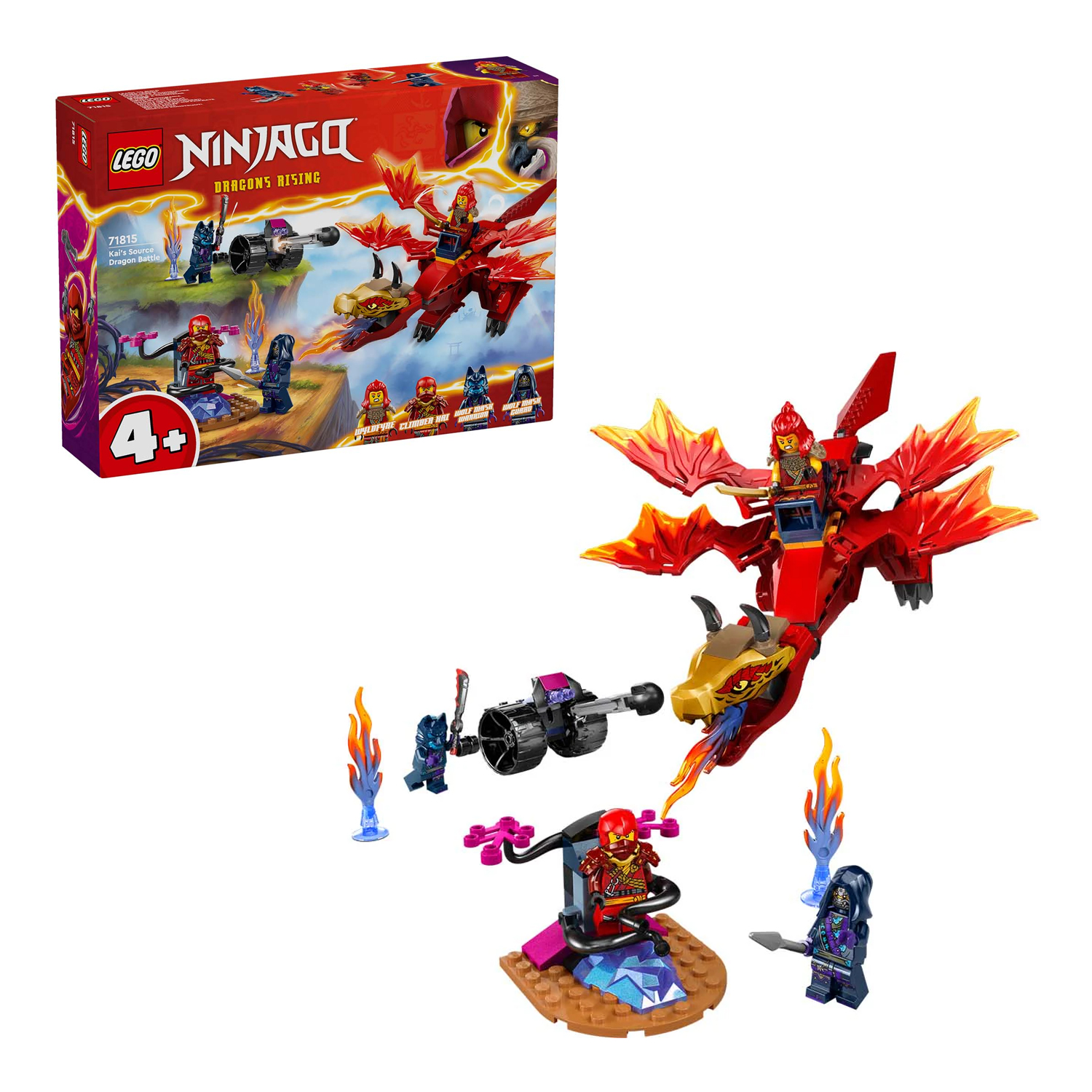 Конструктор LEGO NINJAGO Битва дракона Кая 120 дет. - фото 1