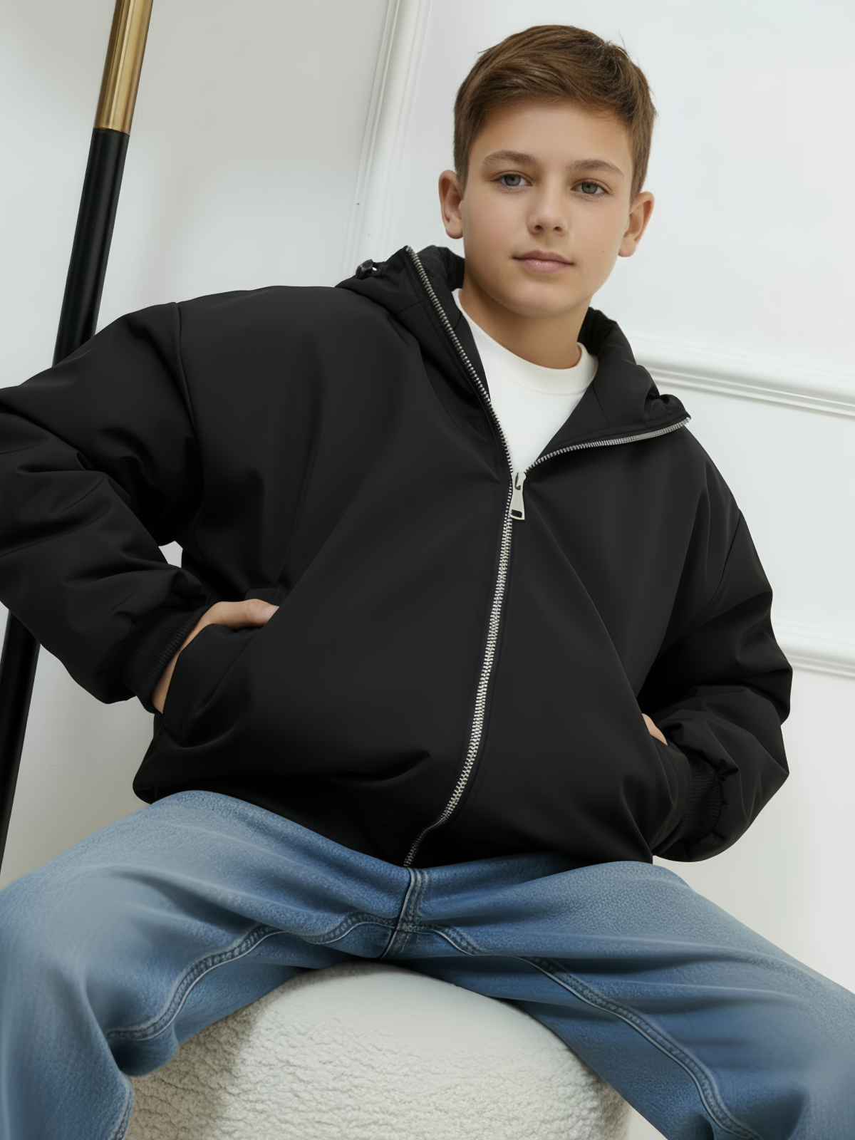 Куртка MIRANAM БомберДляМальчикаЧерный - фото 1