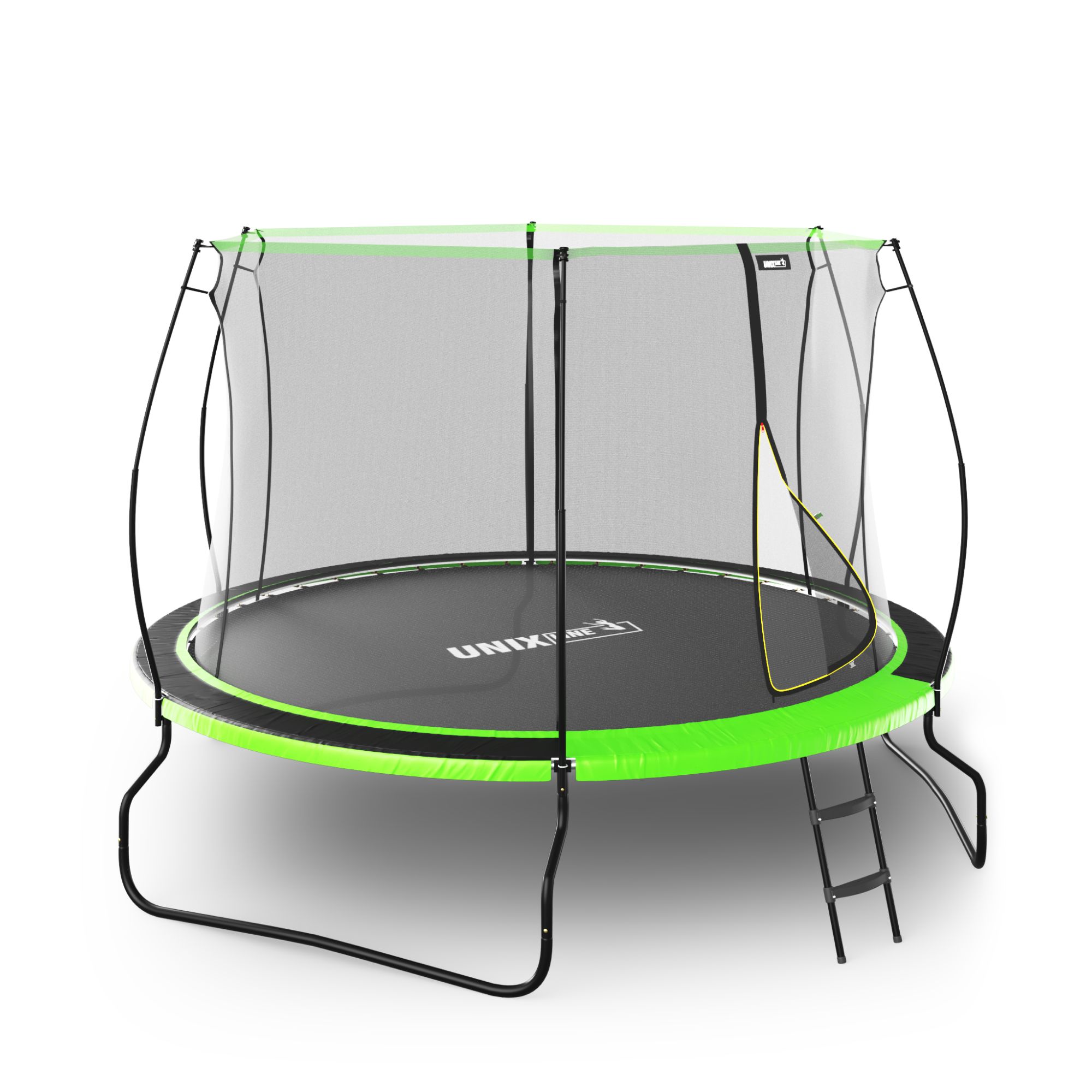 Батут каркасный UNIX line Ufo 10 ft Green диаметр 305 см до 150 кг - фото 12
