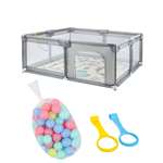 Манеж Рыжий кот 160х120 см серый