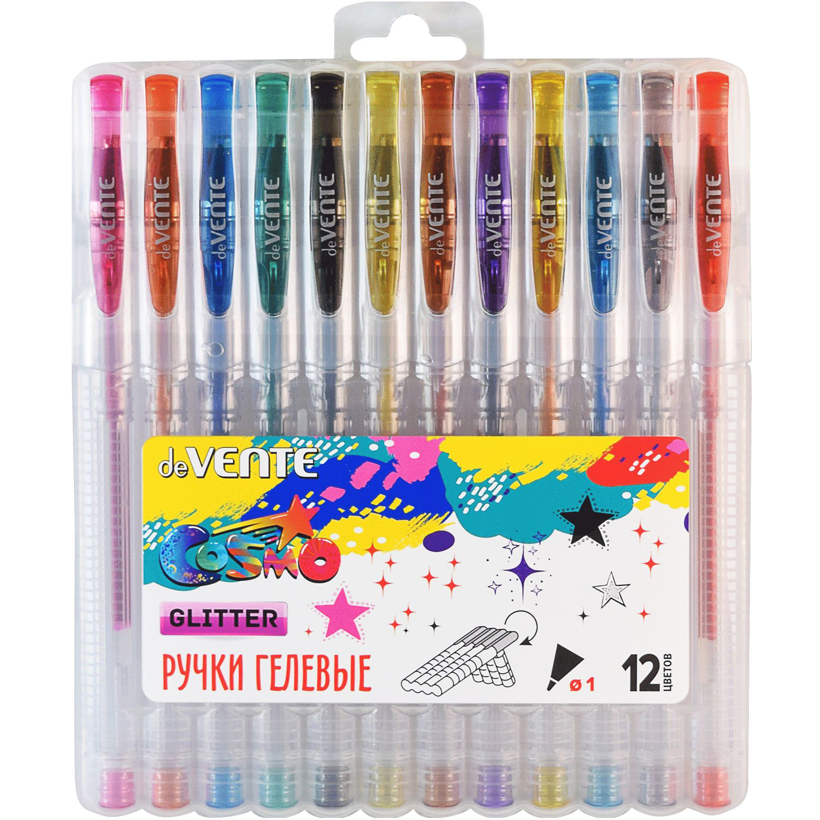 Ручка гелевая deVENTE 12 шт. - фото 1