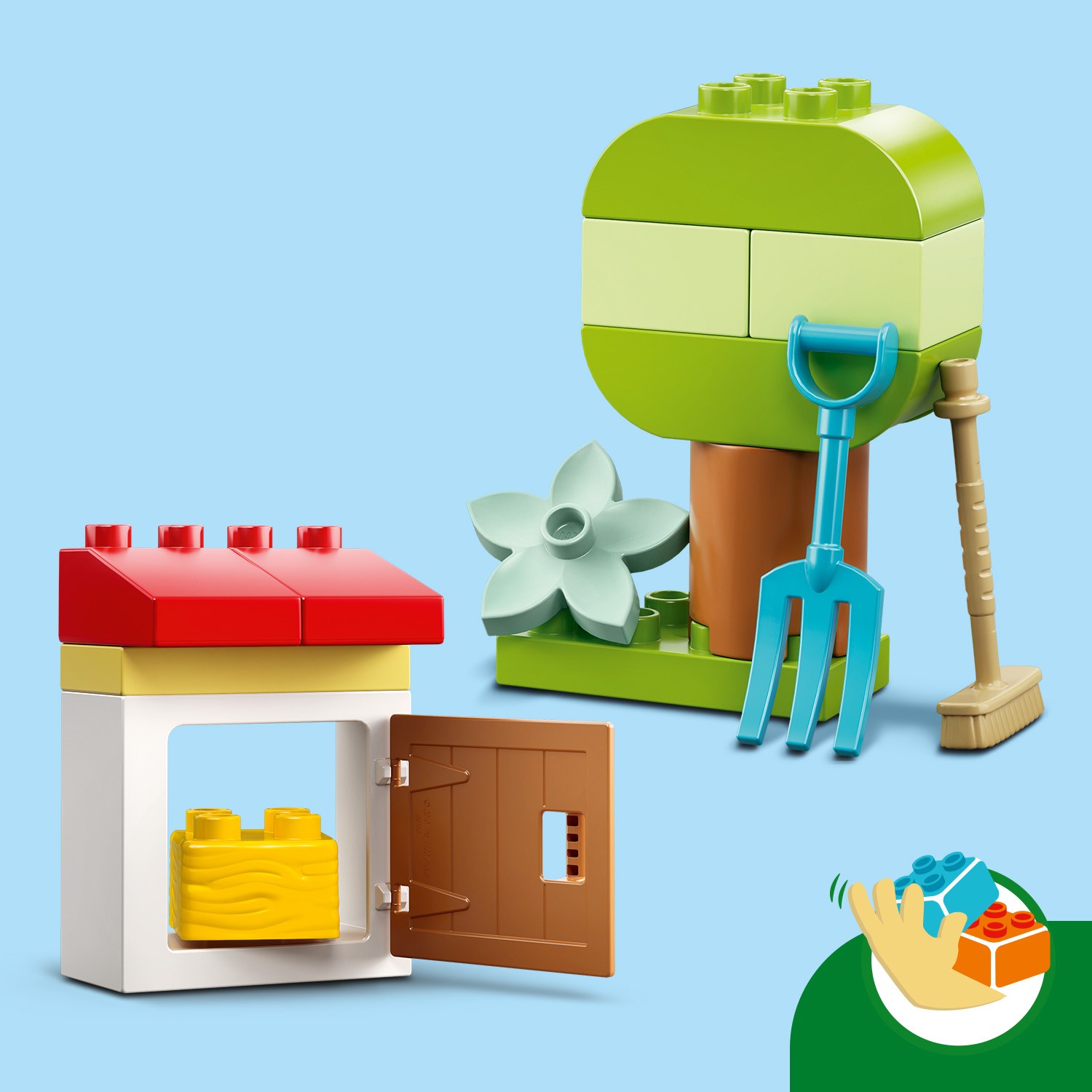 Конструктор LEGO DUPLO Фермерский трактор и животные - фото 11