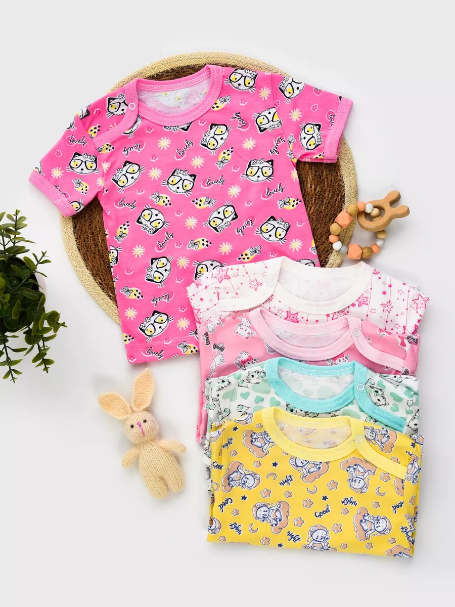 Футболка 5 шт IVANOVO KIDS Ф-001девочка - фото 5