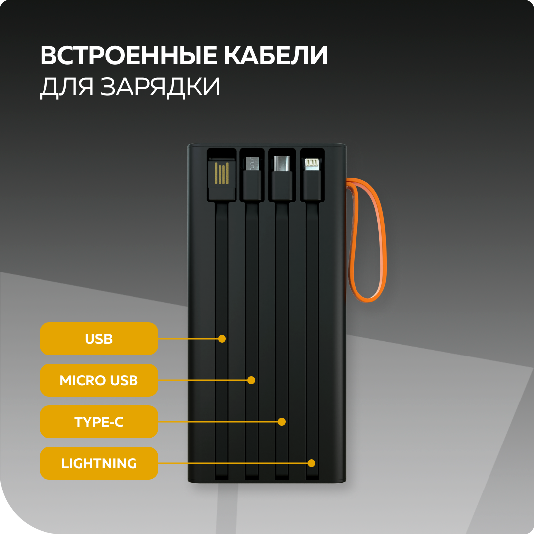 Внешний аккумулятор More Choice PB22-10 Black - фото 4