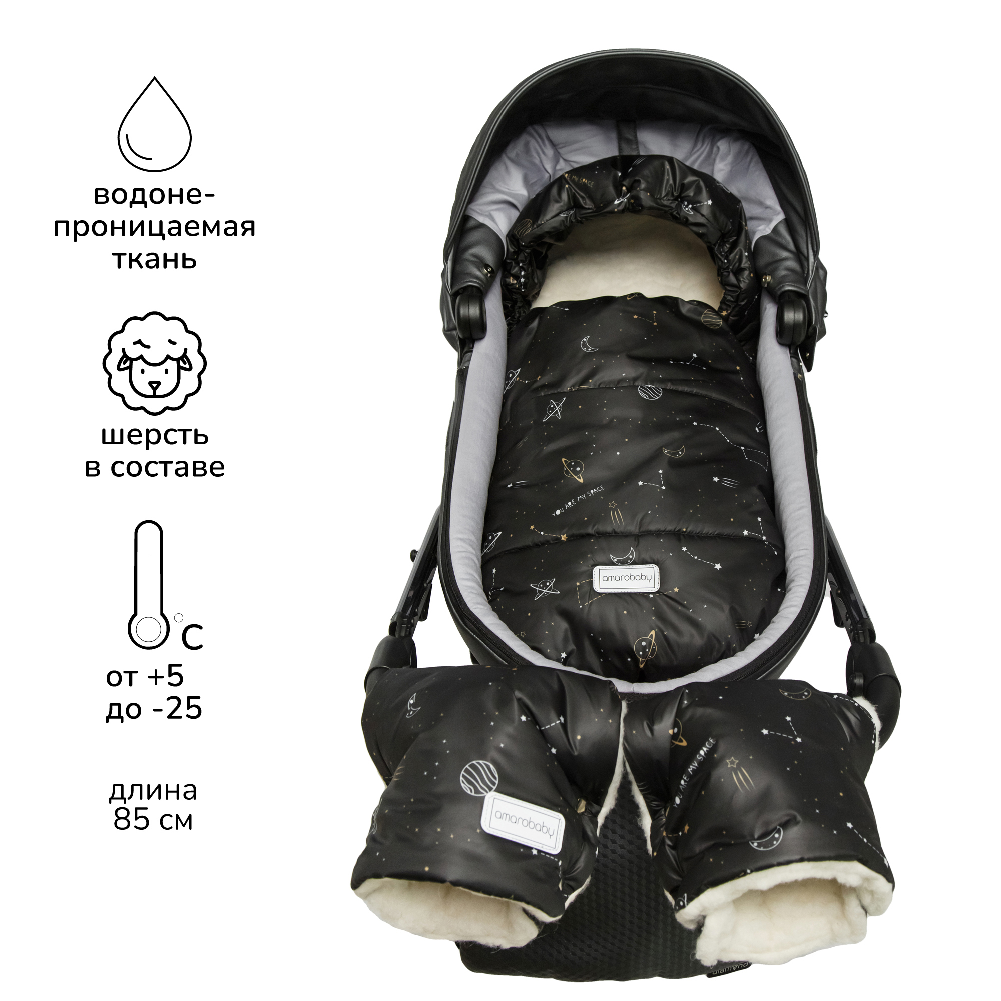 Конверт в коляску Amarobaby Snowy Baby - фото 1