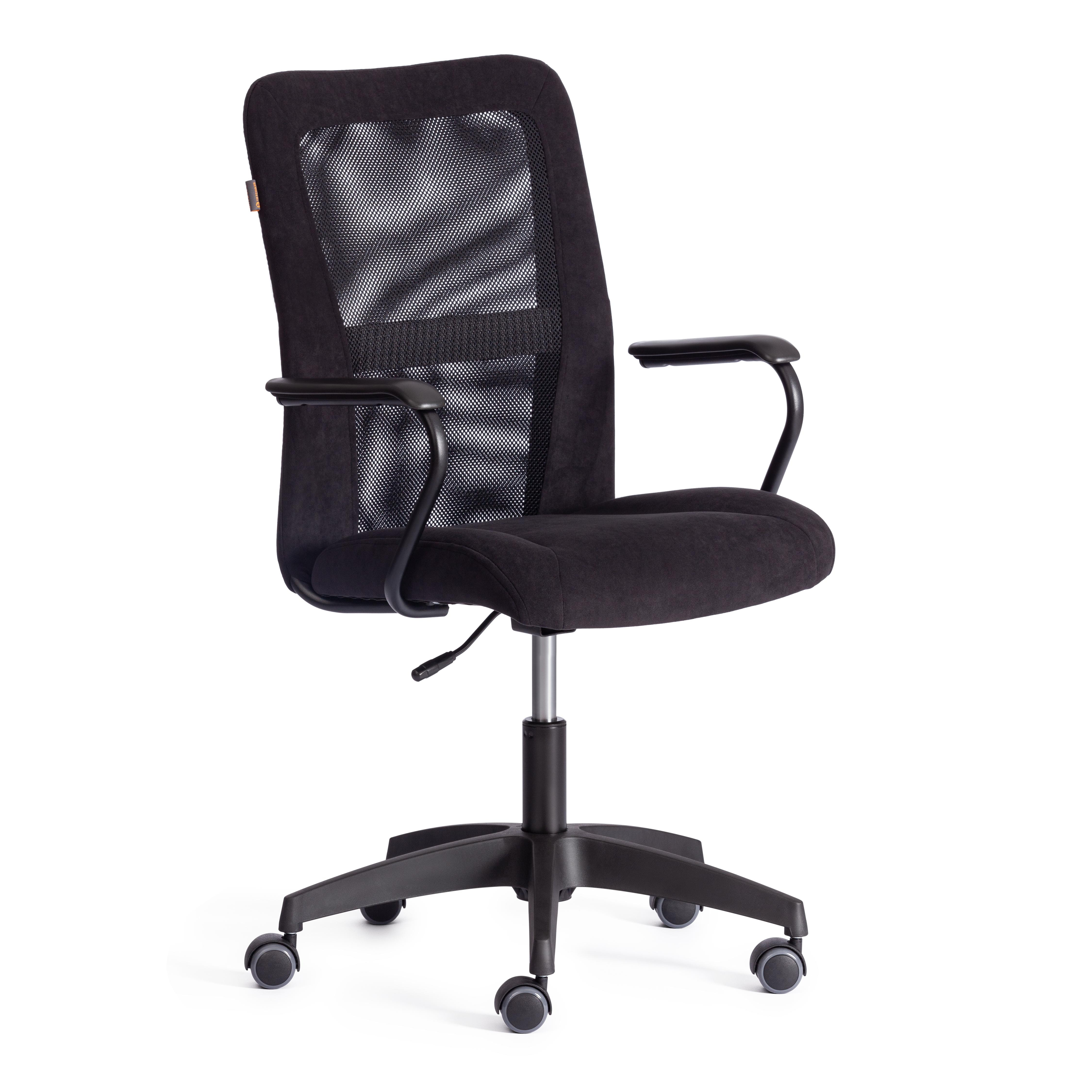 Компьютерное кресло TETCHAIR Стафф флок ткань черный - фото 2