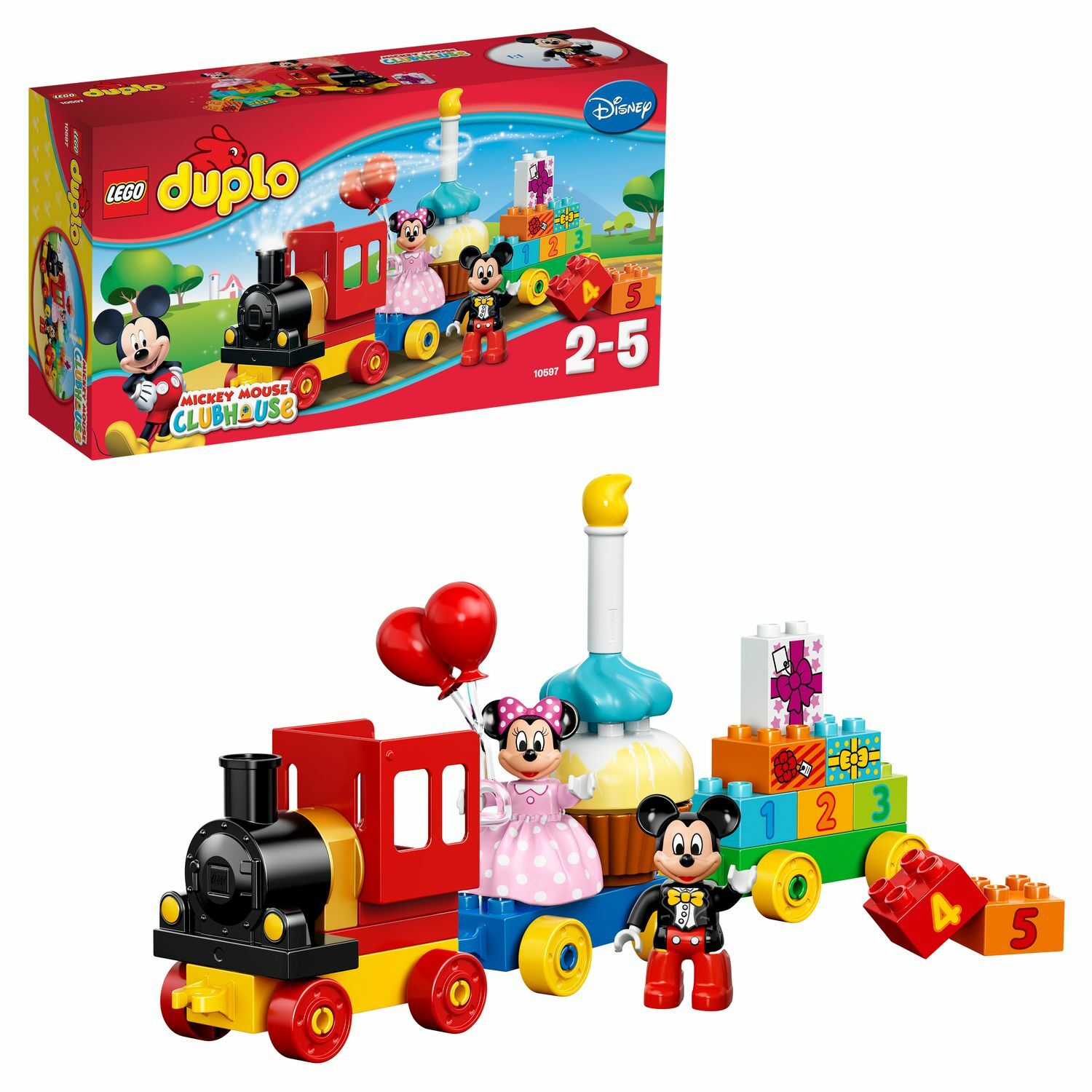 Конструктор LEGO DUPLO День рождения с Микки и Минни блочный - фото 1