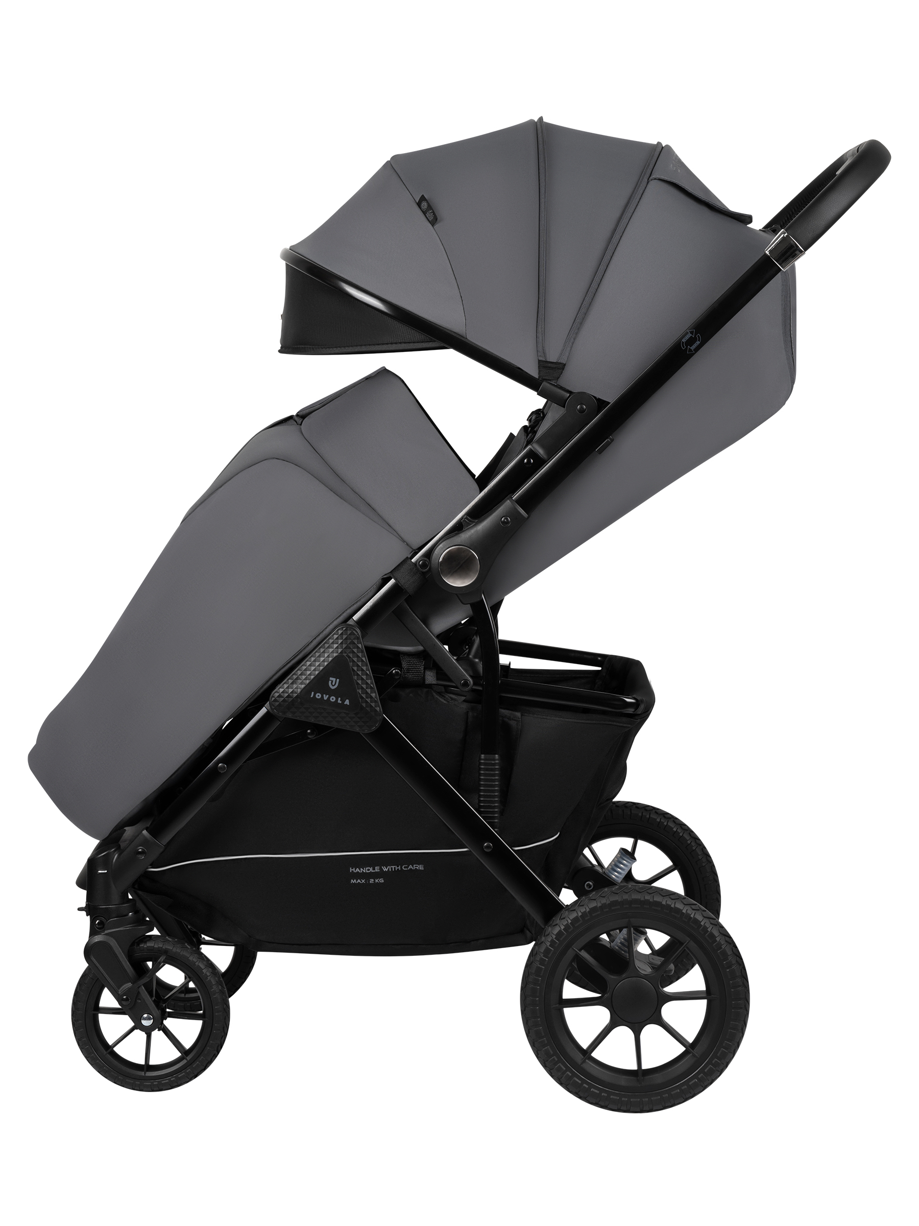 Коляска прогулочная JOVOLA Magma Plus темно-серый - фото 18
