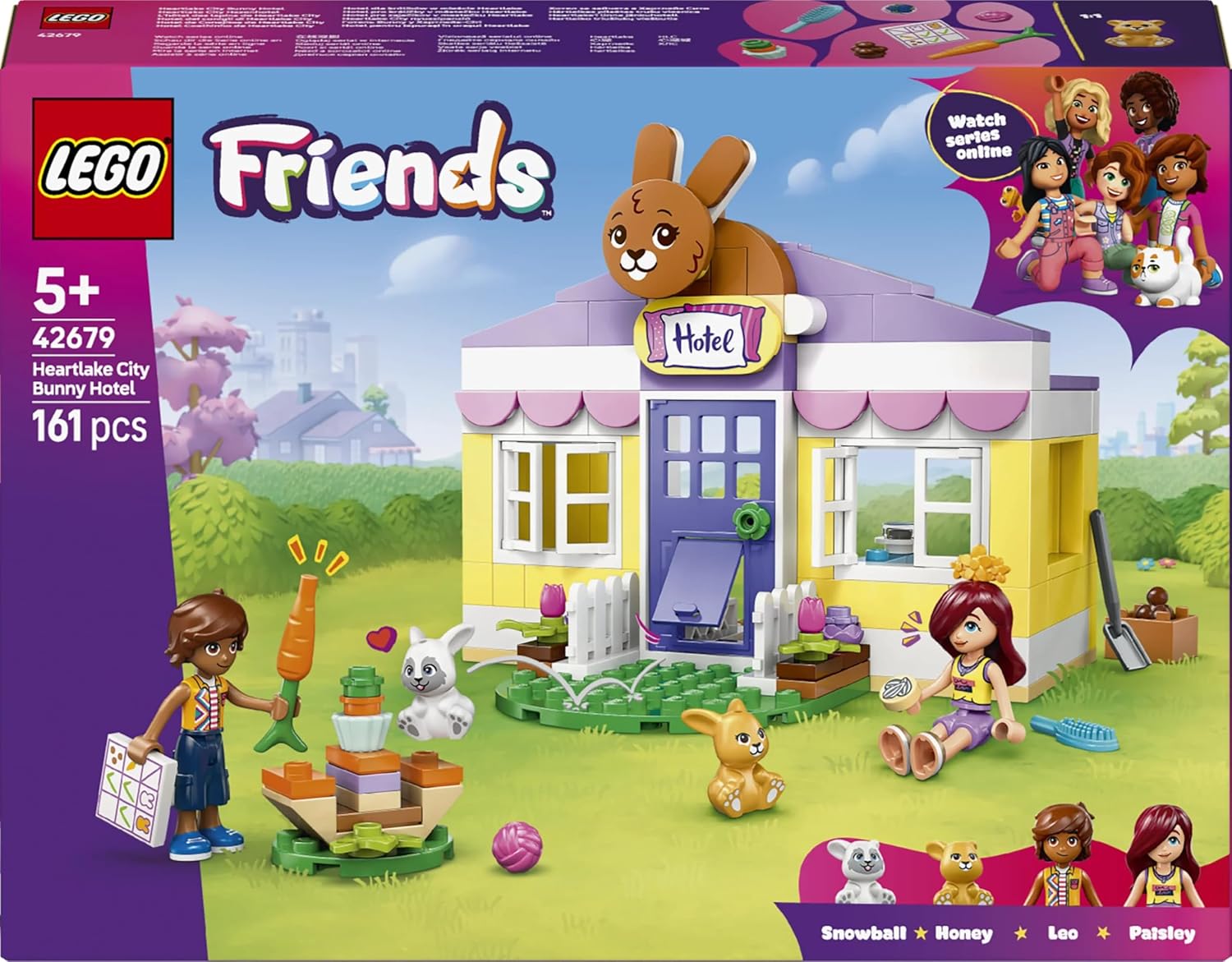 Конструктор LEGO Friends Кроличий отель Хартлейк-Сити 161 дет. - фото 3