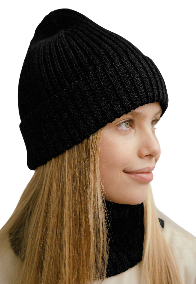 Шапка и снуд wookee Шапка_СнудЧерный - фото 7