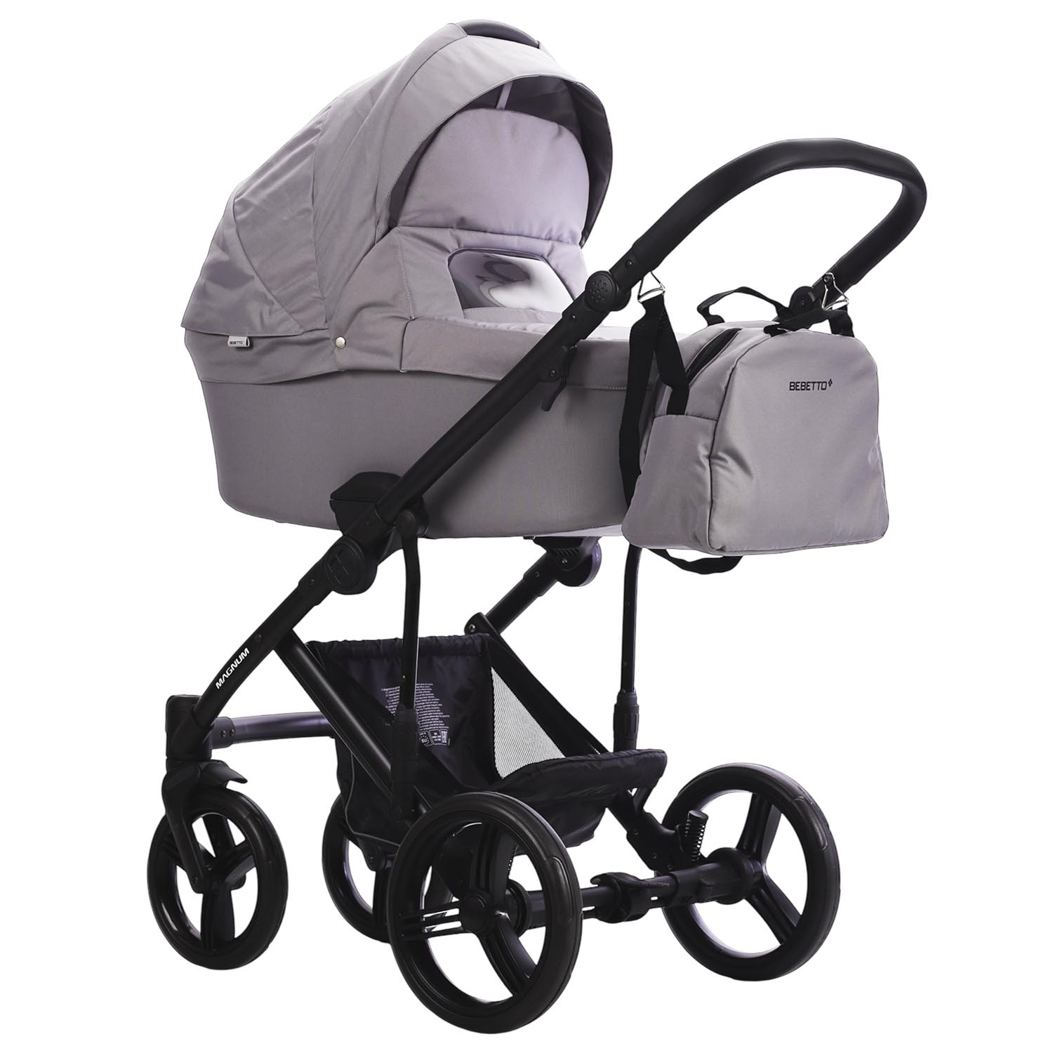 Коляска 2в1 Bebetto Magnum Light серый - фото 2