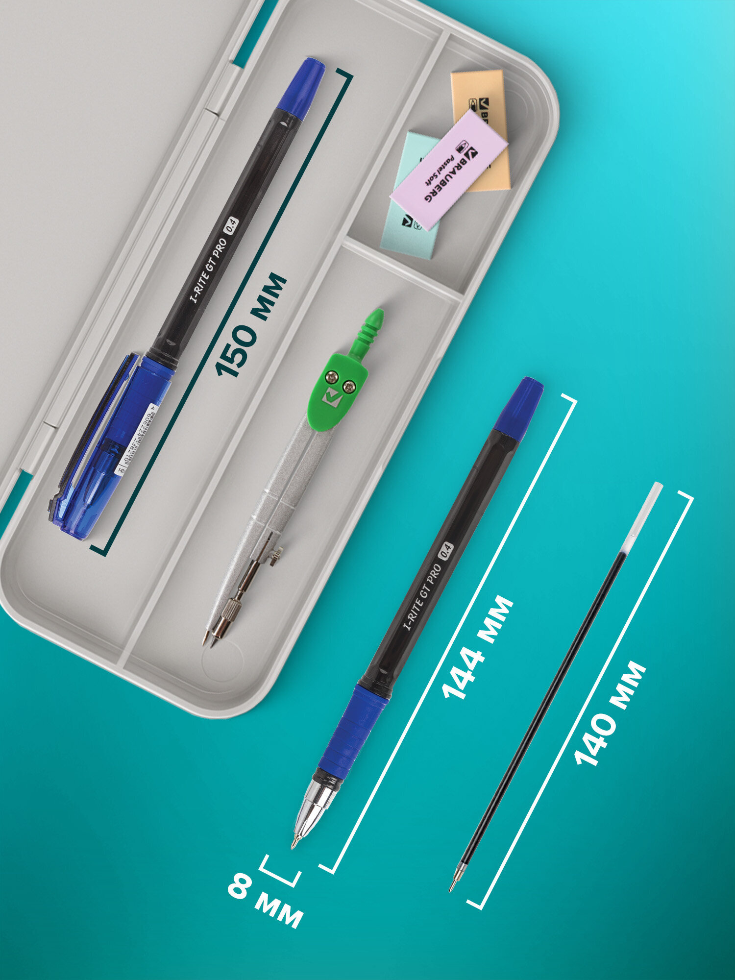 Ручка шариковая Brauberg 12 шт. - фото 4