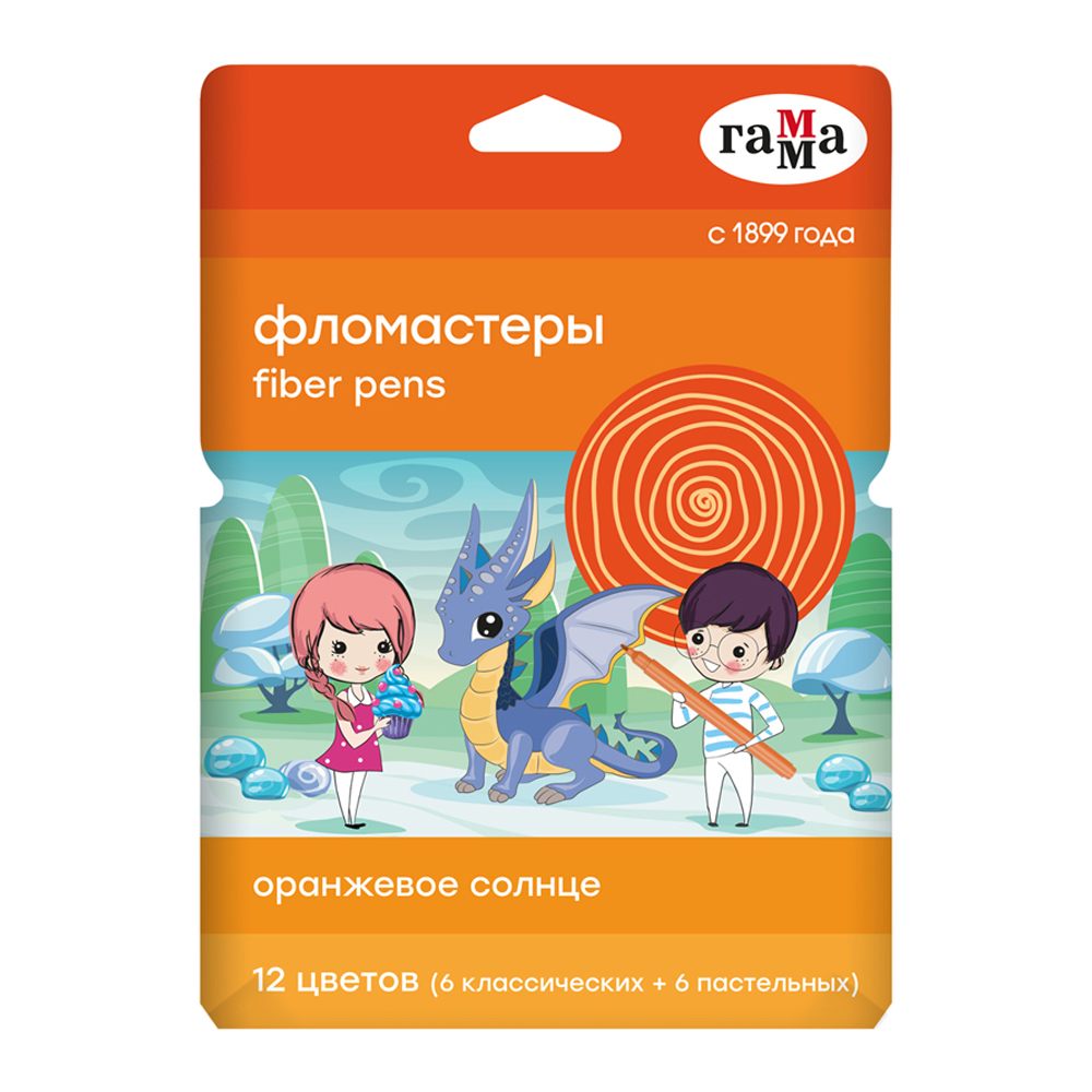 Фломастеры Gamma_ 12 цв. - фото 1