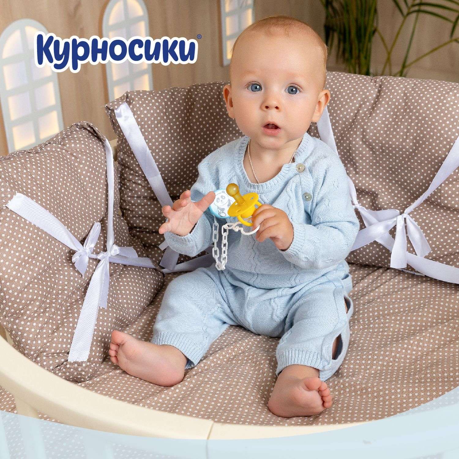 Пустышка Курносики латекс анатомическая от 6 мес. 2 шт. - фото 4