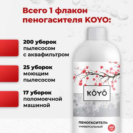 Пеногаситель для моющего пылесоса KOYO 500 мл