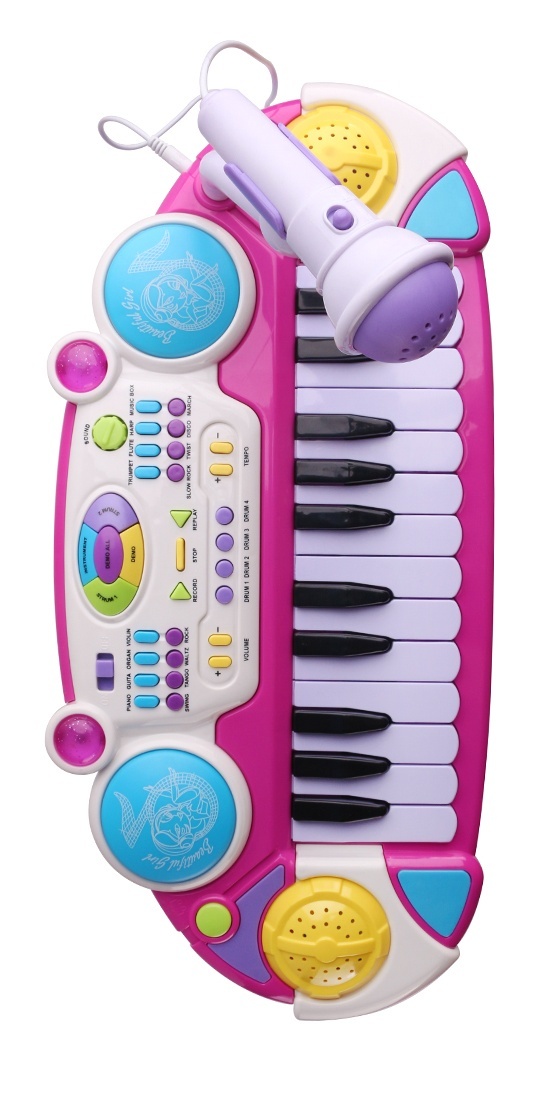 Игрушка музыкальная CASTLELADY Напольный со стульчиком синтезатор - фото 7