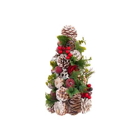 Ель искусственная Elan Gallery 16х16х33 см Снежная фантазия