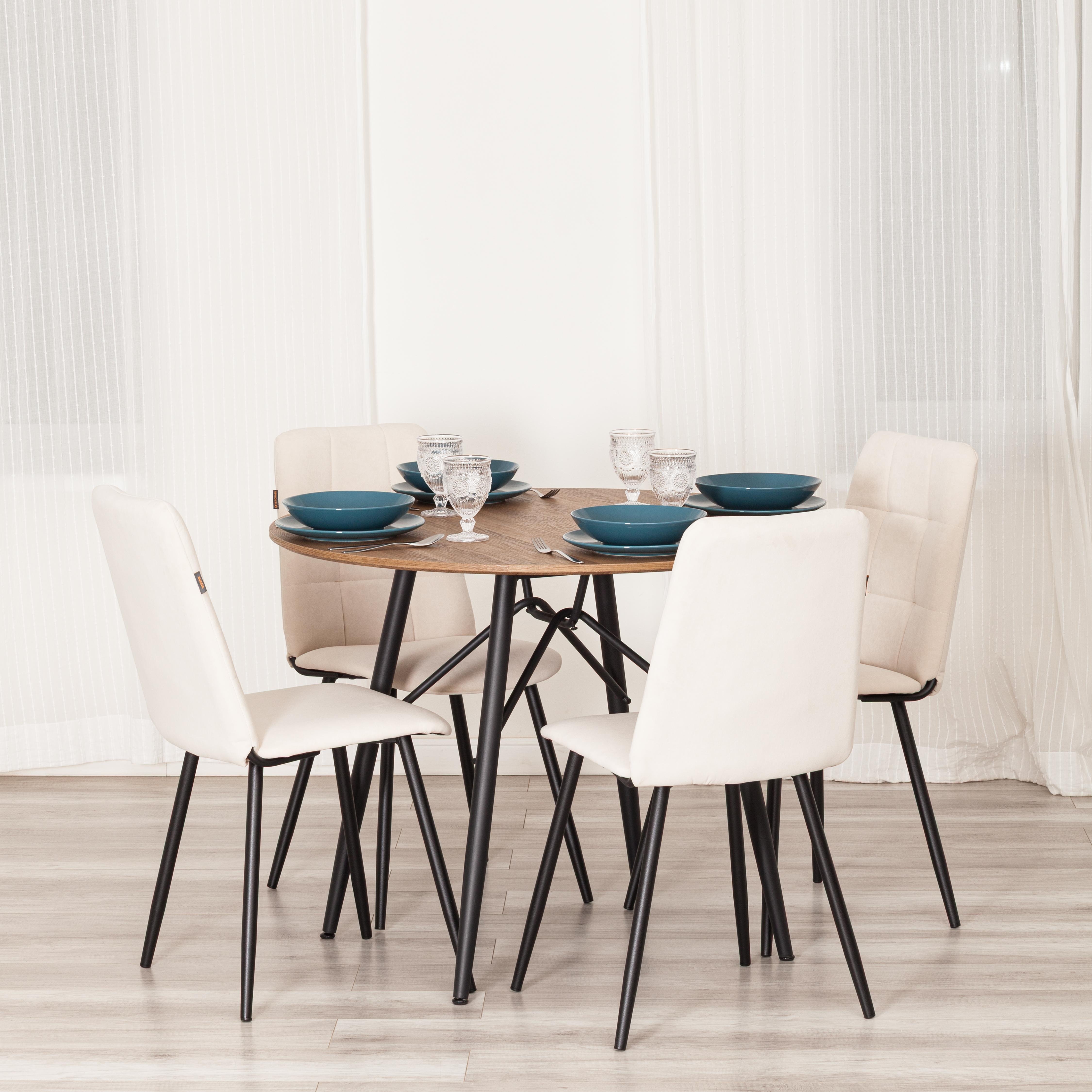 Стул TETCHAIR Asti TREND велюр, молочный - фото 2